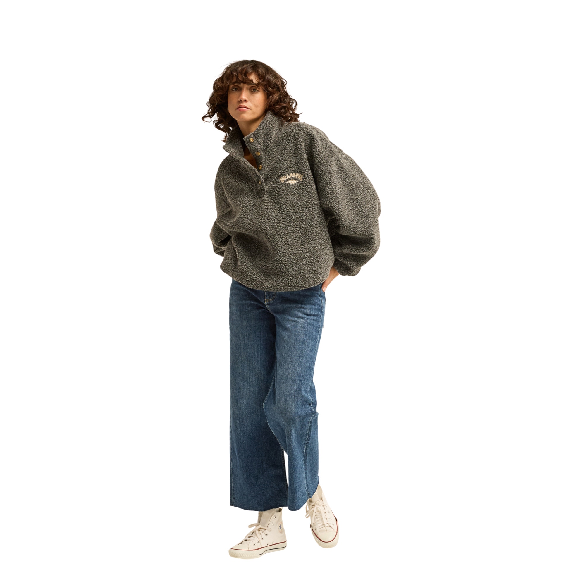 Imagen 2 de Sudadera de mujer Run The Road Billabong - Negro Negro