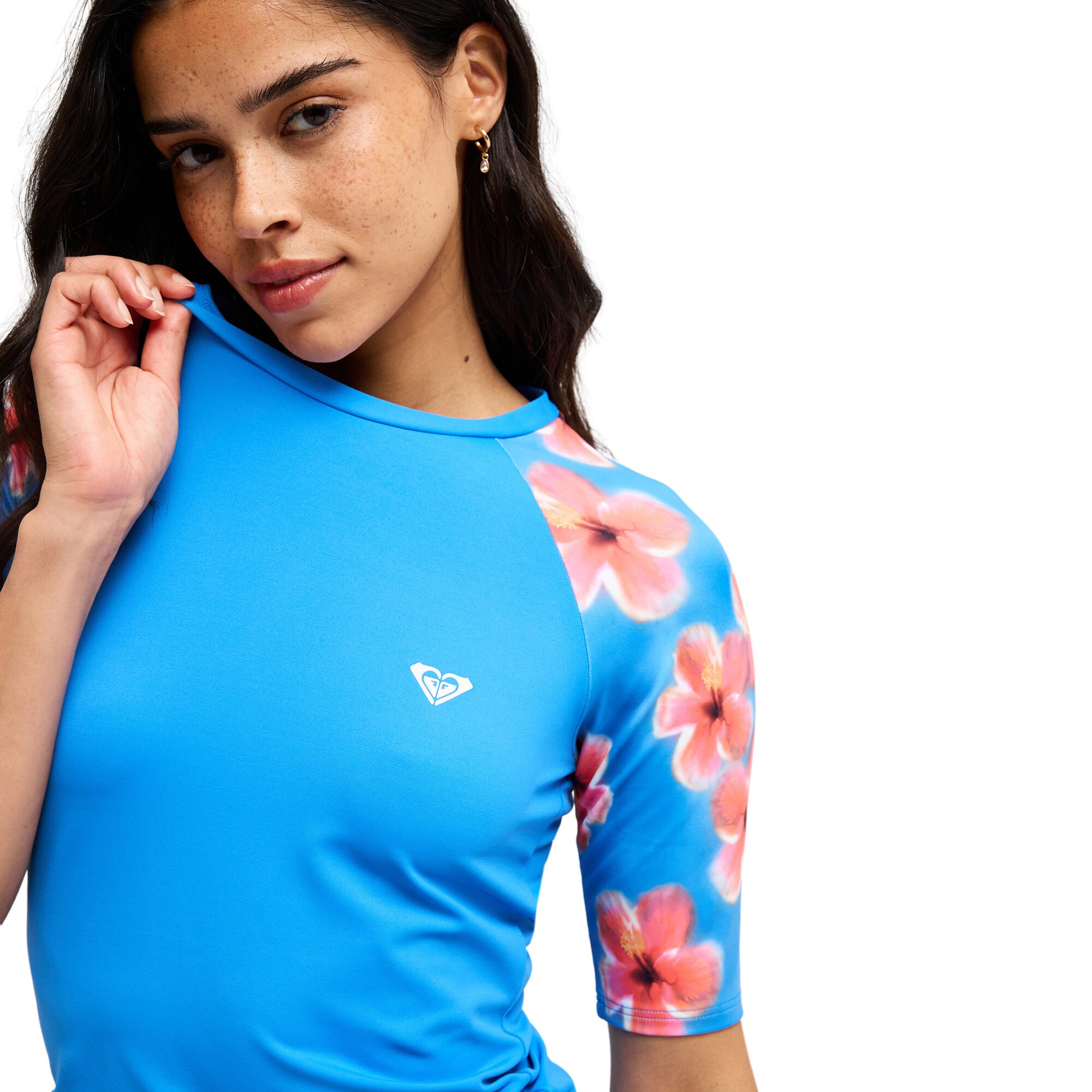 Imagen 4 de Camiseta de surf de mujerThe Classic Licra Roxy - Azul Azul