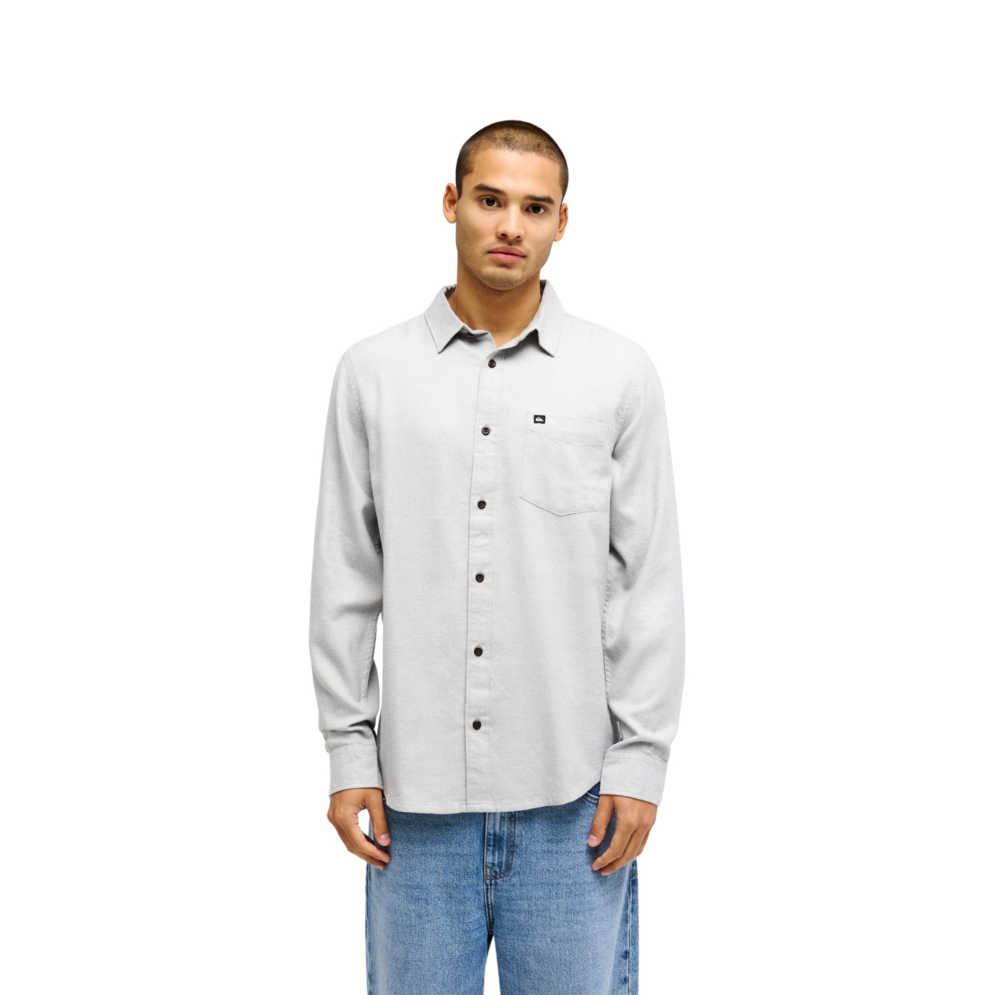 Camisa de hombre Motherfly Heather Quiksilver - Gris Gris-1