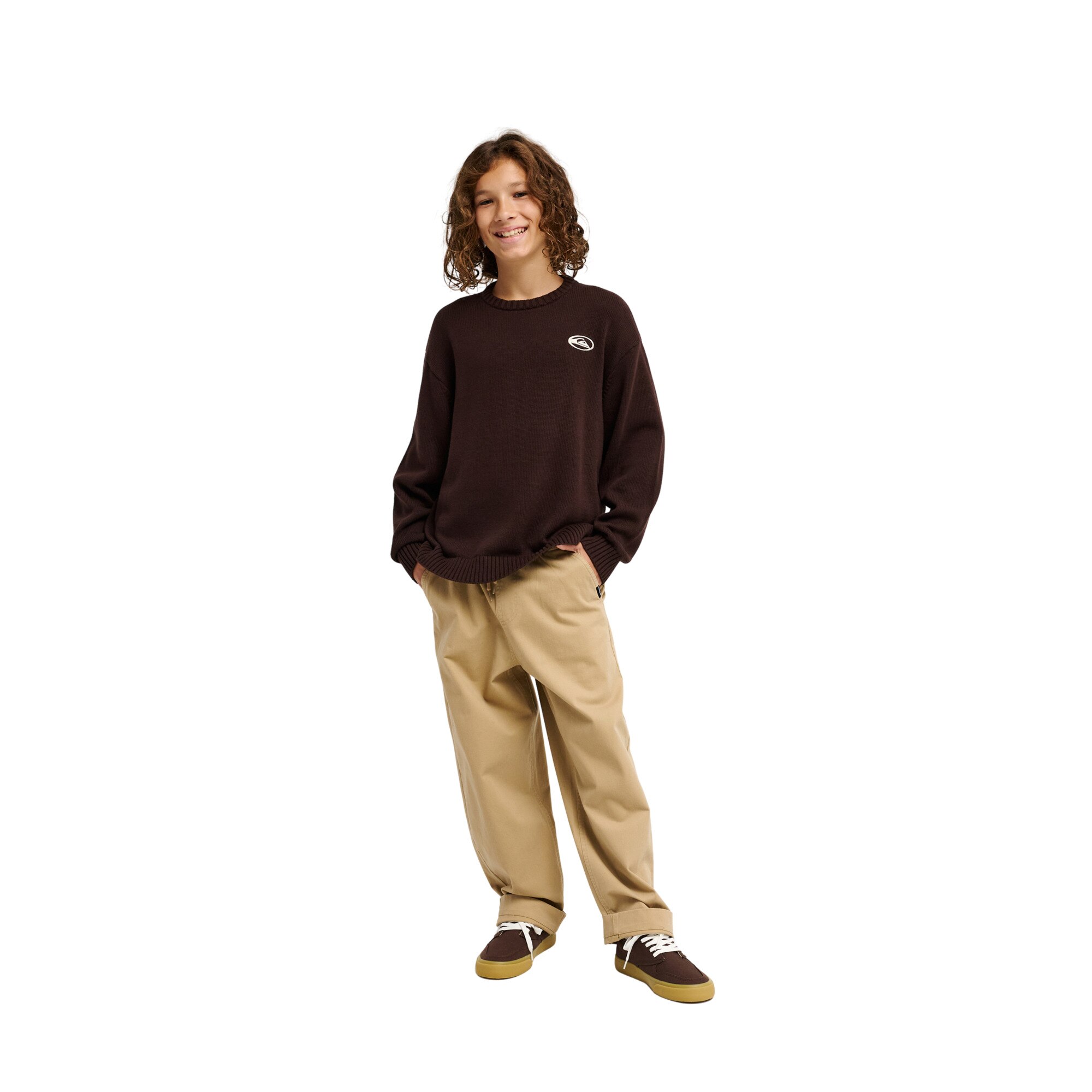 Jersey de niños Lamtarra Quiksilver - Marrón Marrón-5