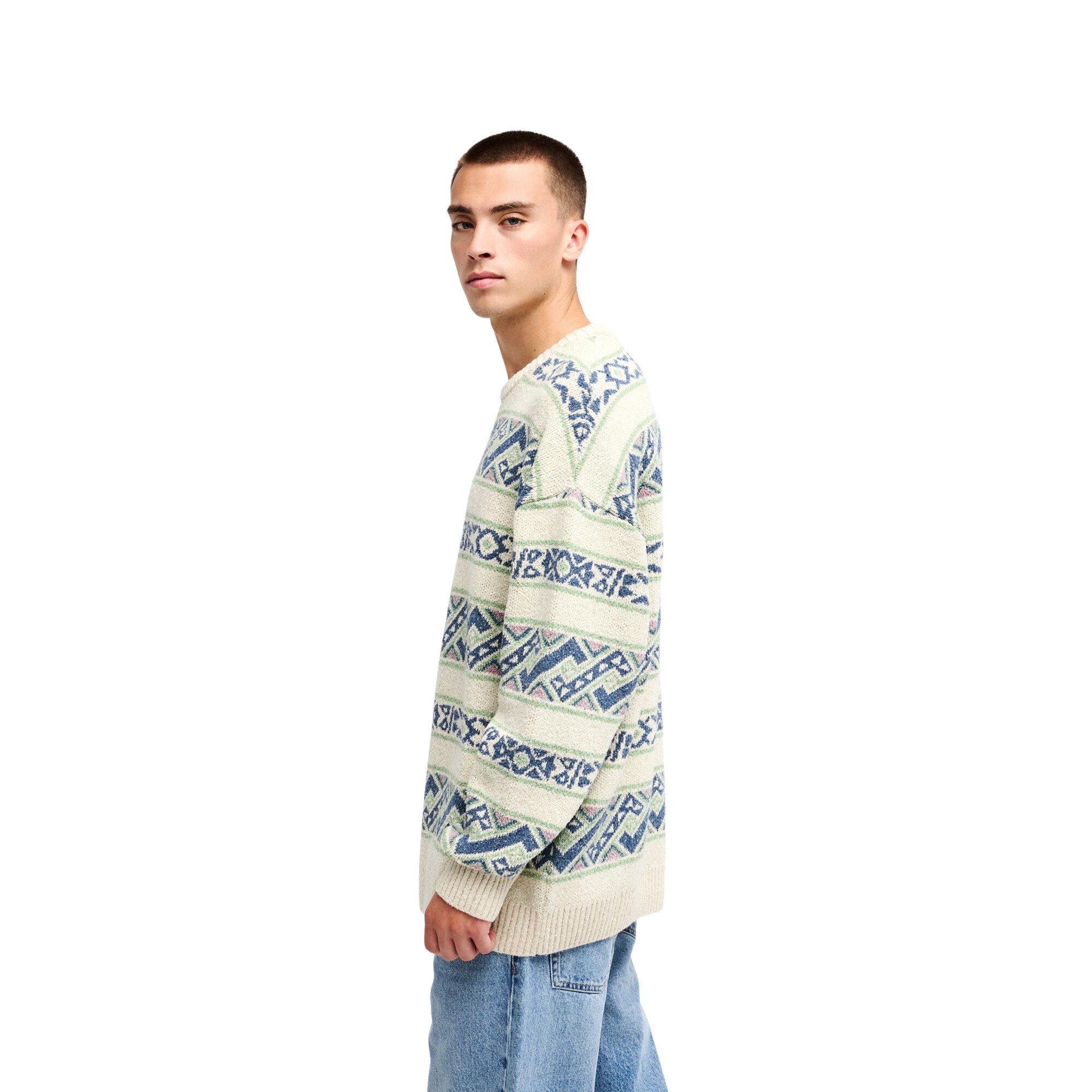 Jersey de hombre Liam Jacquard Quiksilver - Marrón Marrón-3