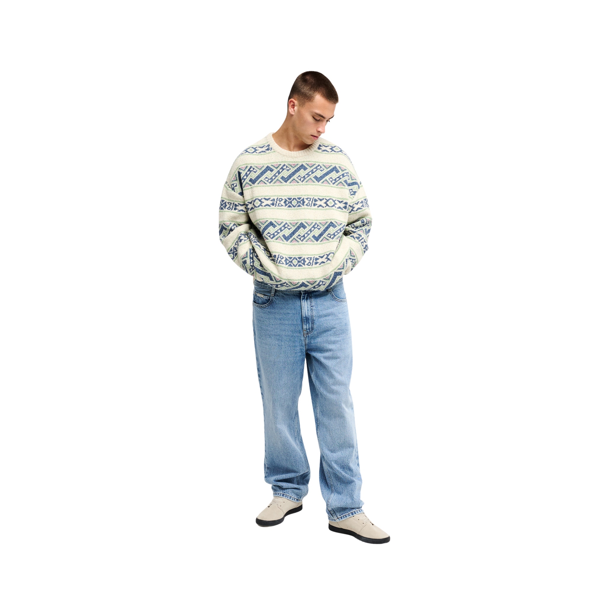 Jersey de hombre Liam Jacquard Quiksilver - Marrón Marrón-5
