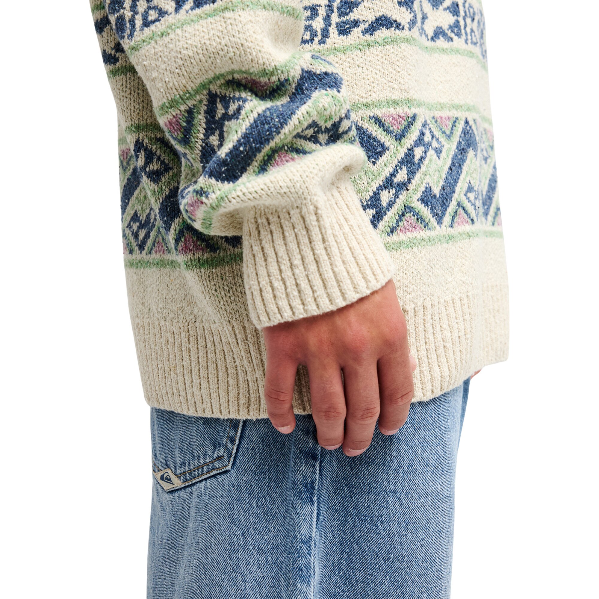 Jersey de hombre Liam Jacquard Quiksilver - Marrón Marrón-6