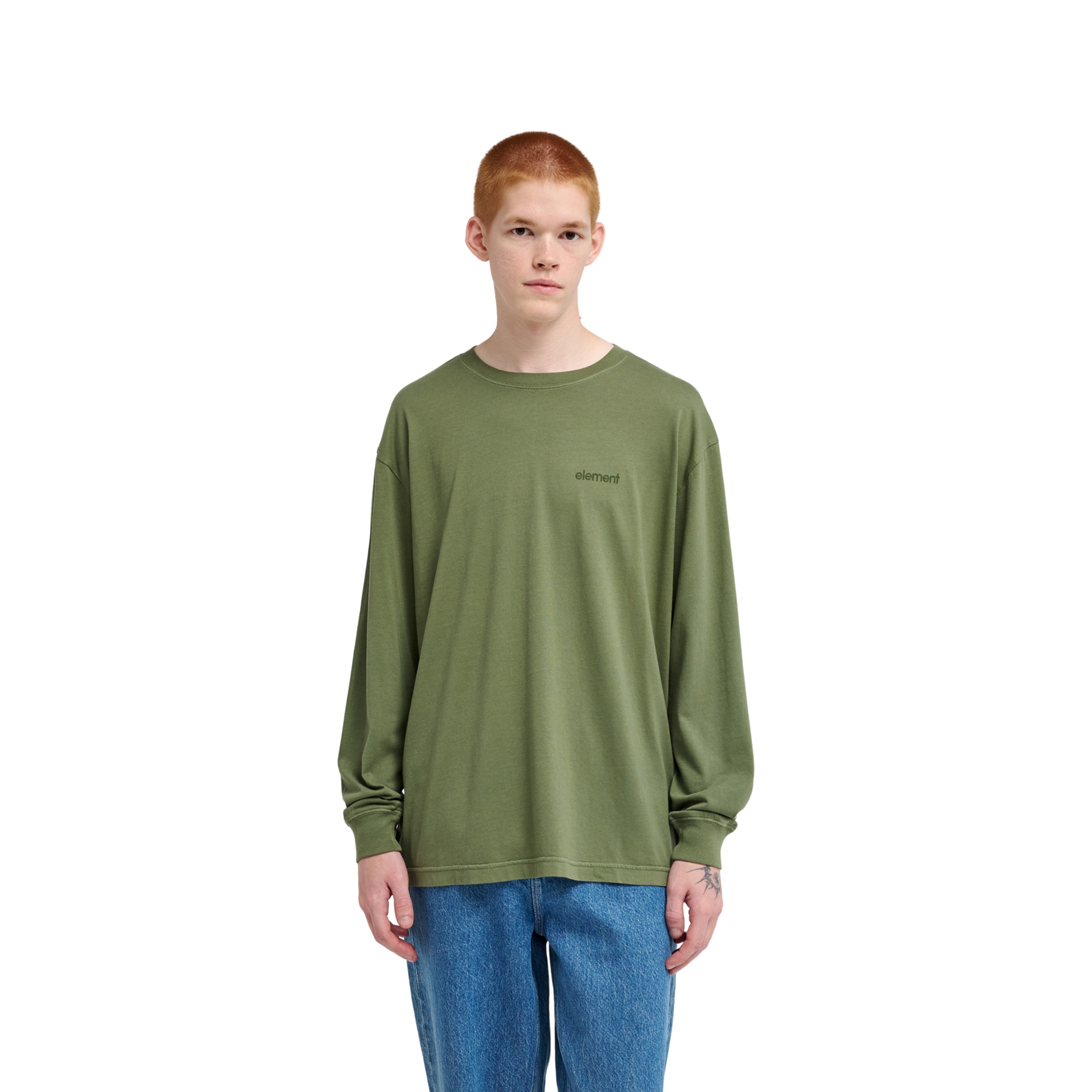 Camiseta de hombre Lowcase Pigment Element - Verde Verde-1