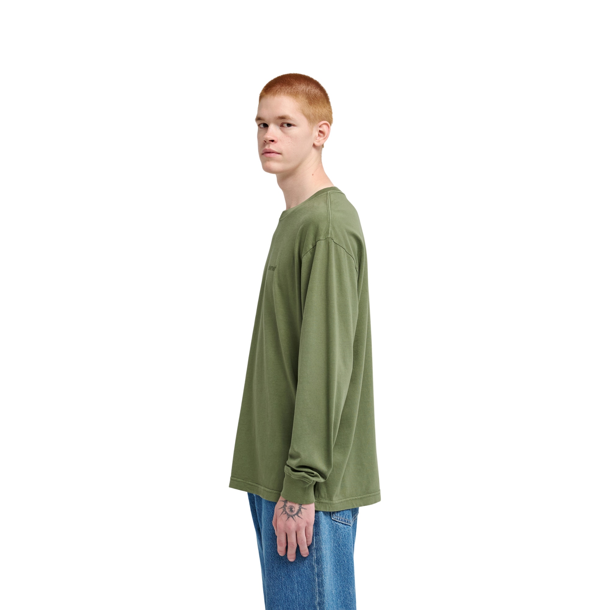 Camiseta de hombre Lowcase Pigment Element - Verde Verde-3