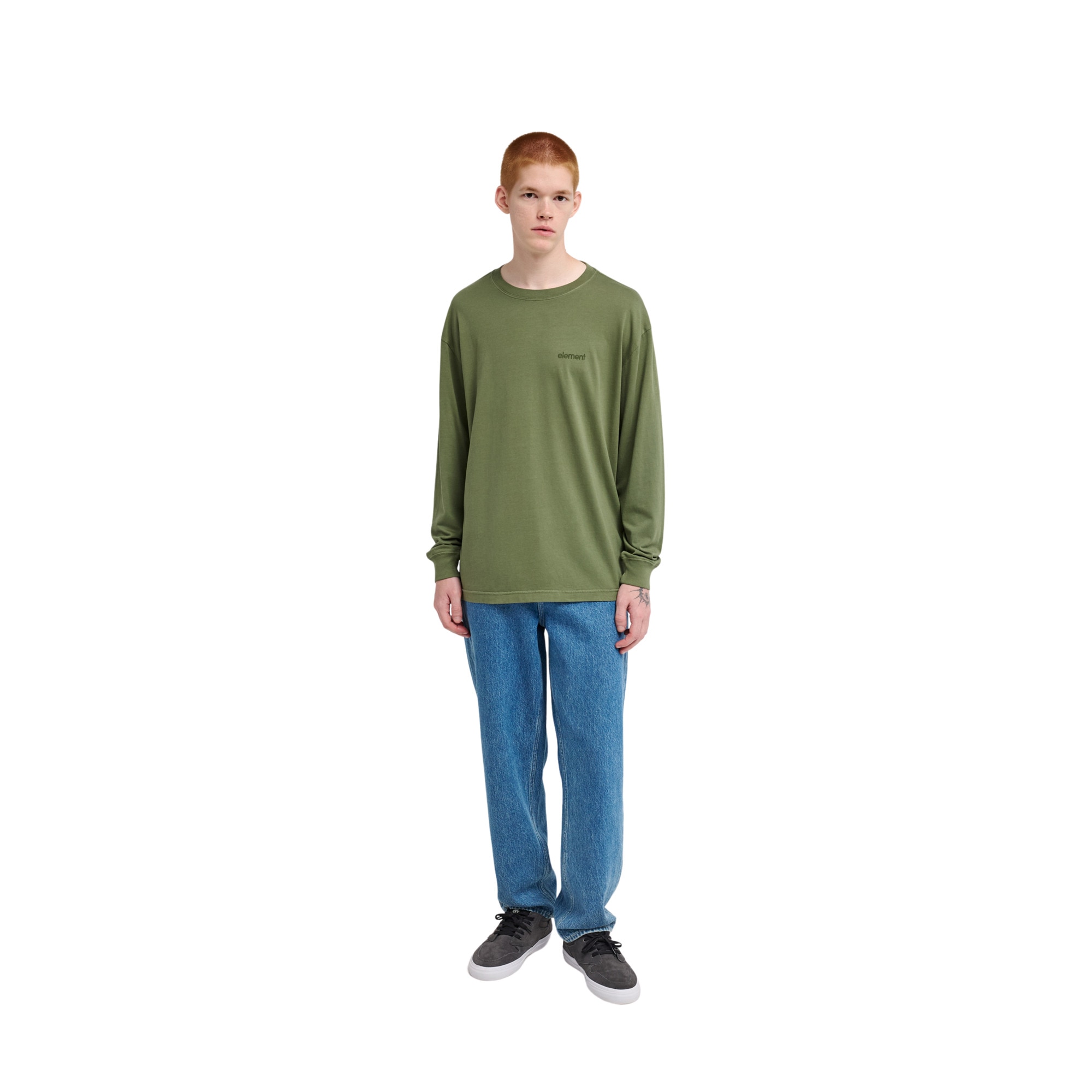 Camiseta de hombre Lowcase Pigment Element - Verde Verde-4