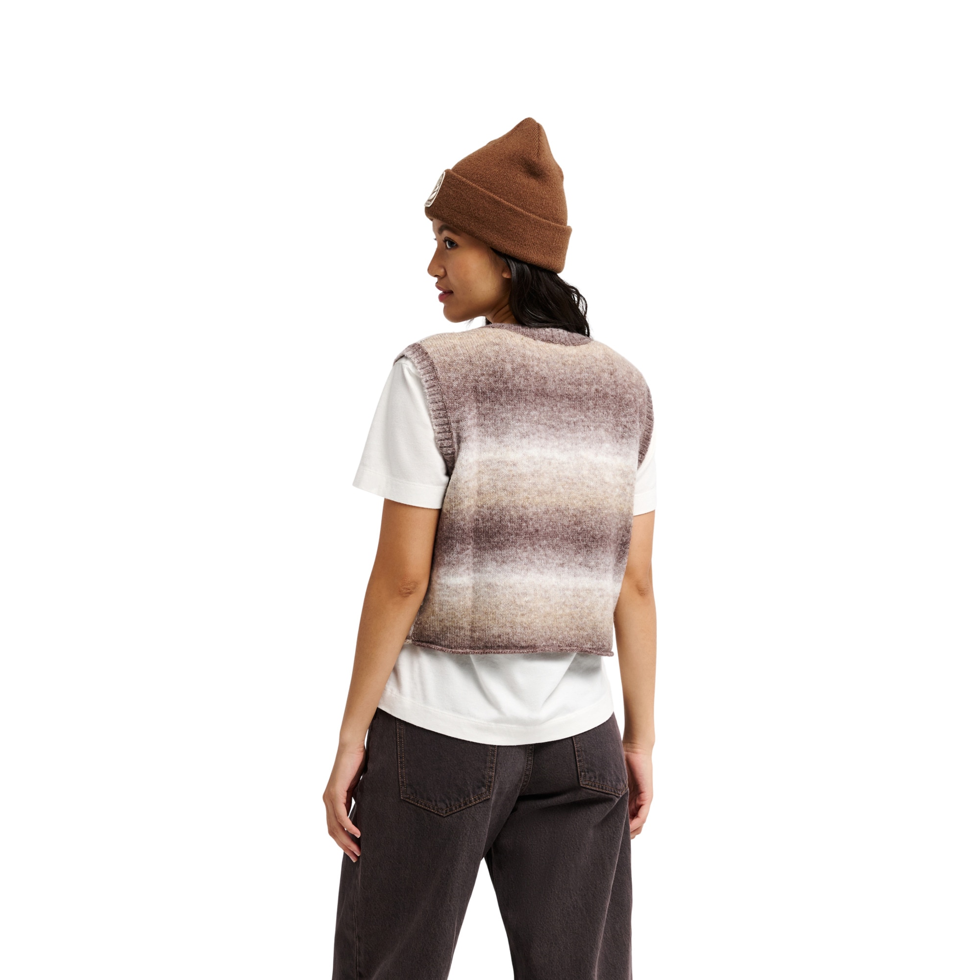 Chaleco de punto de mujer Islay Tank Gradient Quiksilver - Marrón Marrón-2