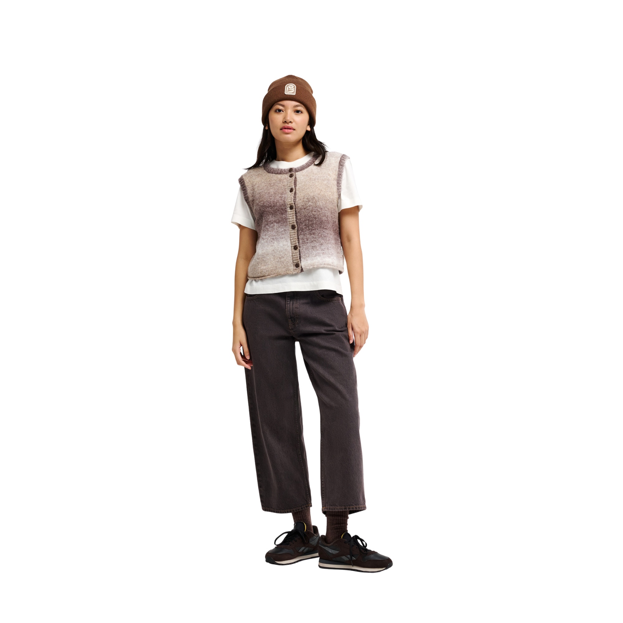 Chaleco de punto de mujer Islay Tank Gradient Quiksilver - Marrón Marrón-5
