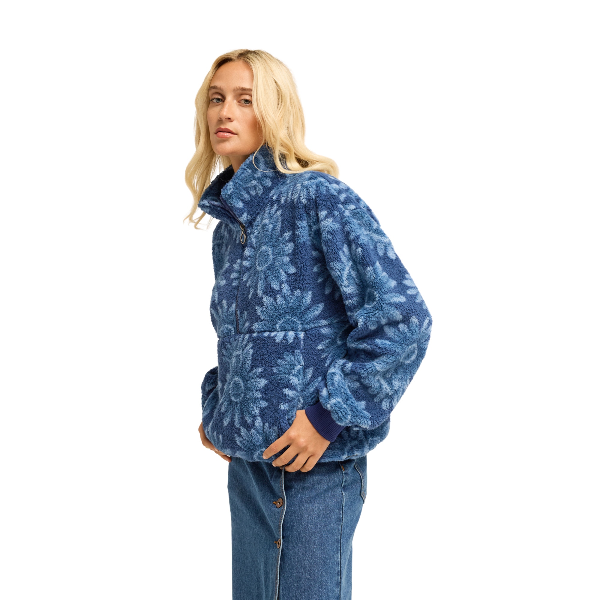 Forro polar de mujer Time Off Billabong - Azul Azul-2