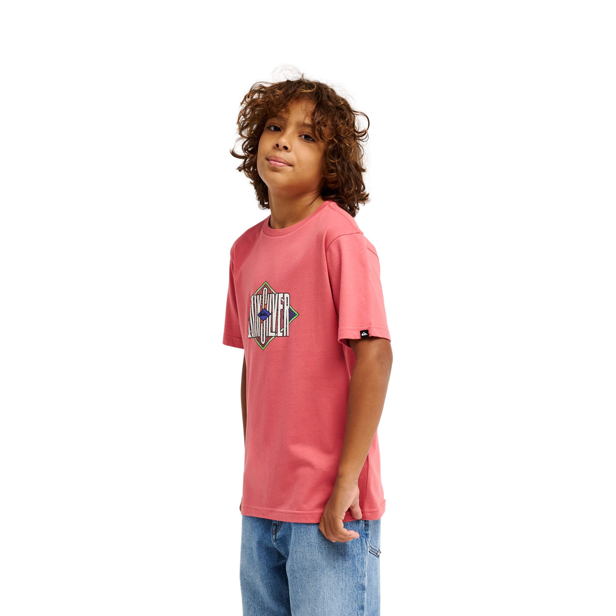 Imagen 3 de Camiseta de niños Losange Quiksilver - Rosa Rosa