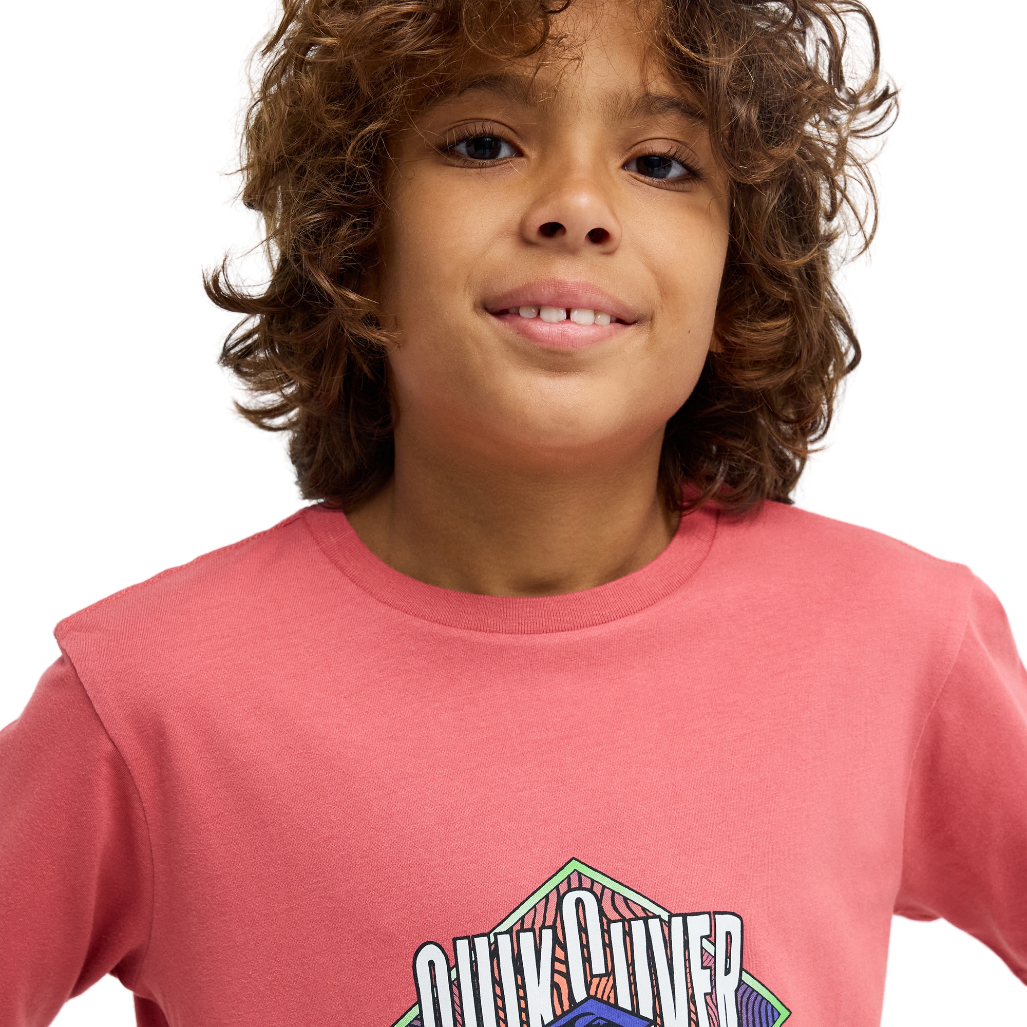 Imagen 4 de Camiseta de niños Losange Quiksilver - Rosa Rosa