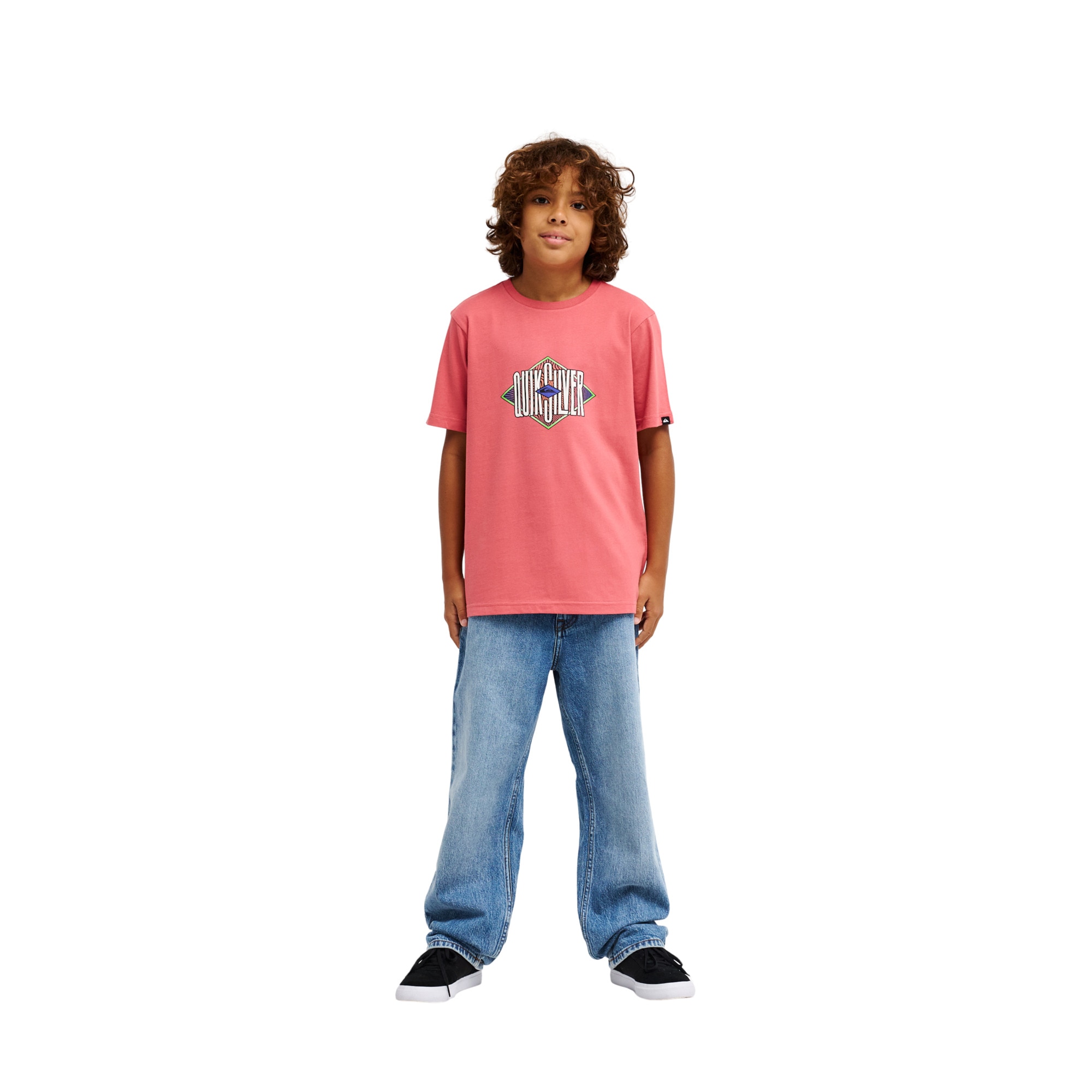Imagen 5 de Camiseta de niños Losange Quiksilver - Rosa Rosa