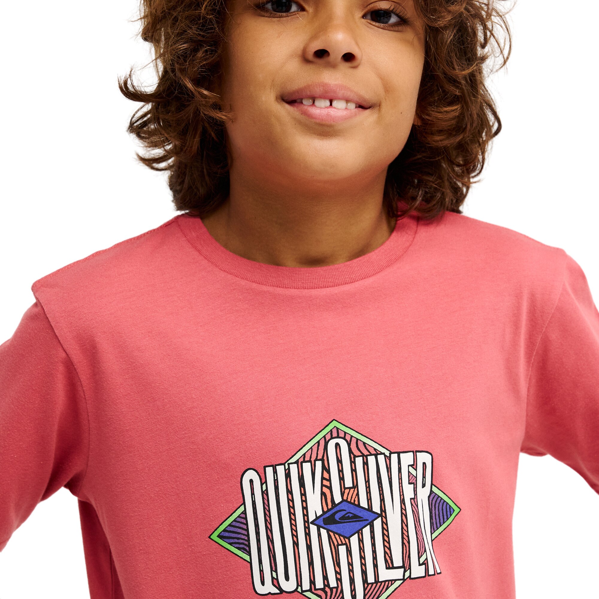 Imagen 6 de Camiseta de niños Losange Quiksilver - Rosa Rosa