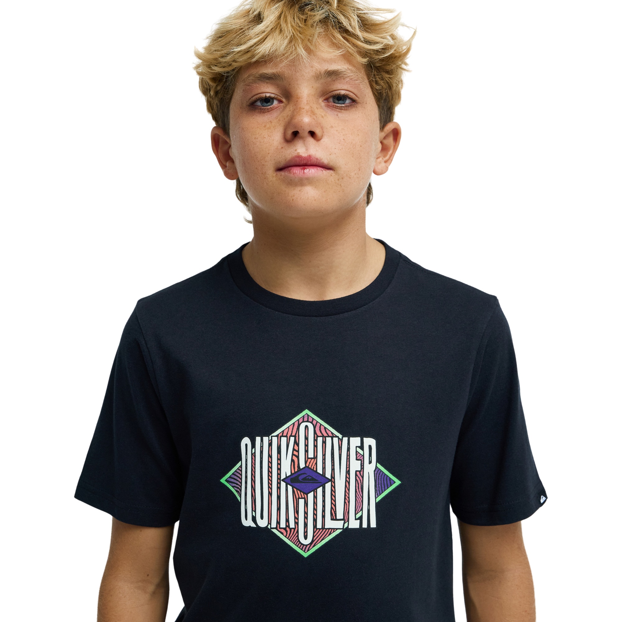 Imagen 4 de Camiseta de niños Losange Quiksilver - Negro Negro