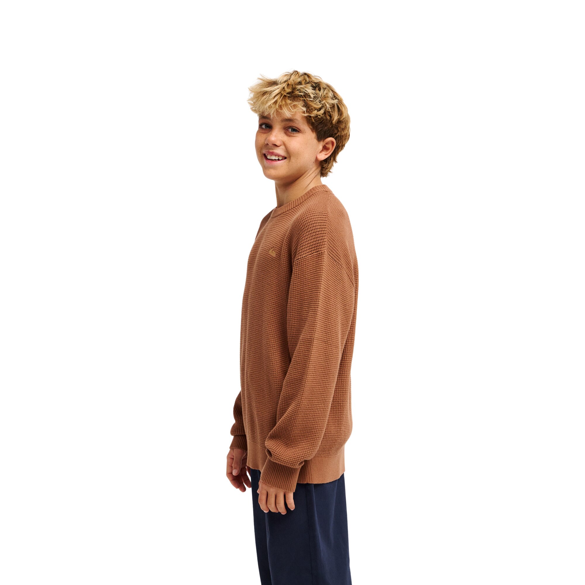 Jersey de niños Waffle Quiksilver - Marrón Marrón-3