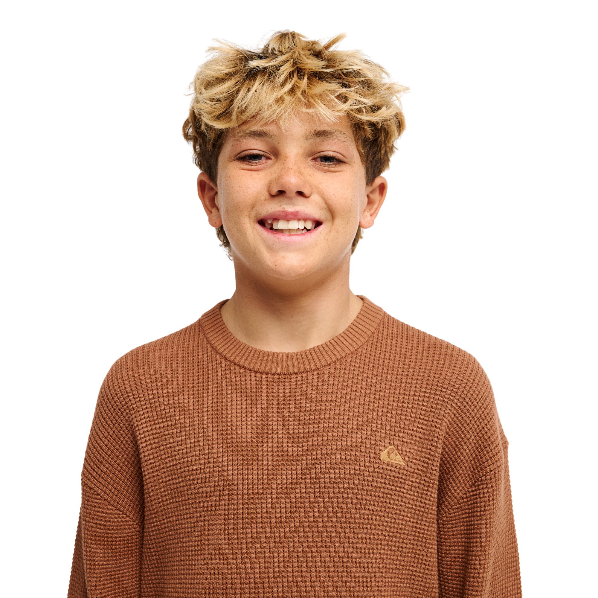 Jersey de niños Waffle Quiksilver - Marrón Marrón-6