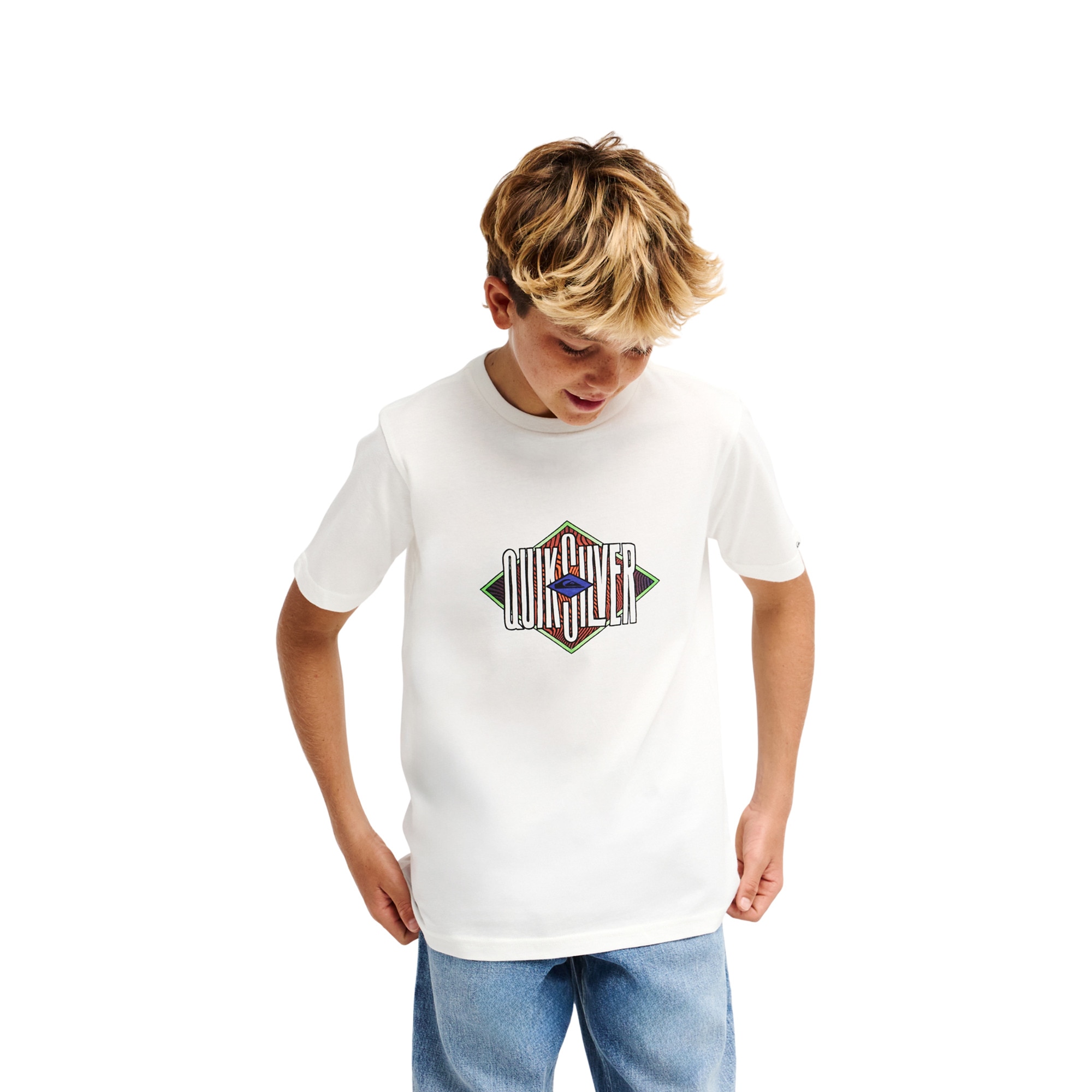 Imagen 1 de Camiseta de niños Losange Quiksilver - Blanco Blanco