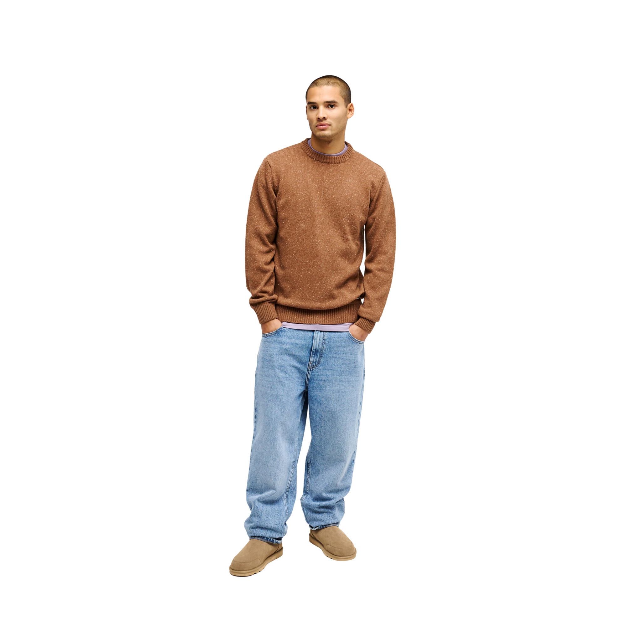 Jersey de hombre Slow Song Neppy Quiksilver - Marrón Marrón-5