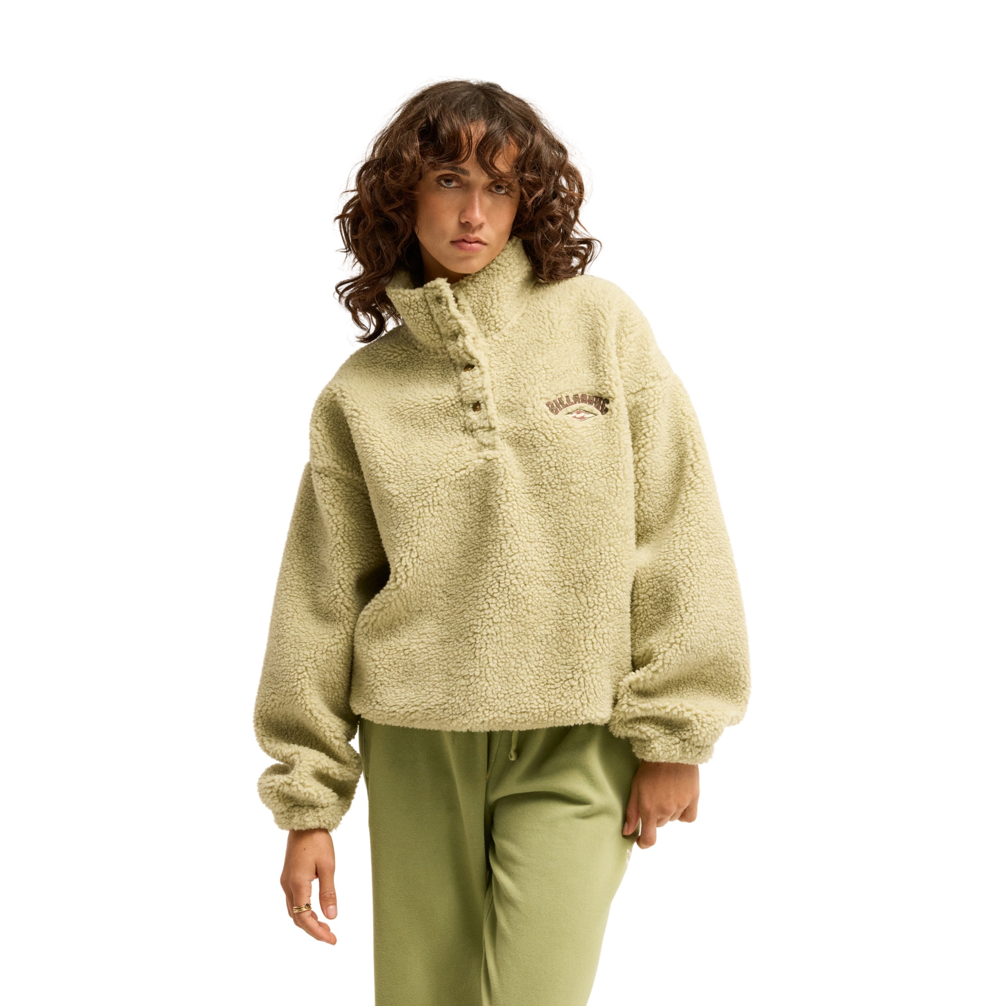 Imagen 1 de Sudadera de mujer Run The Road Billabong - Beige Beige