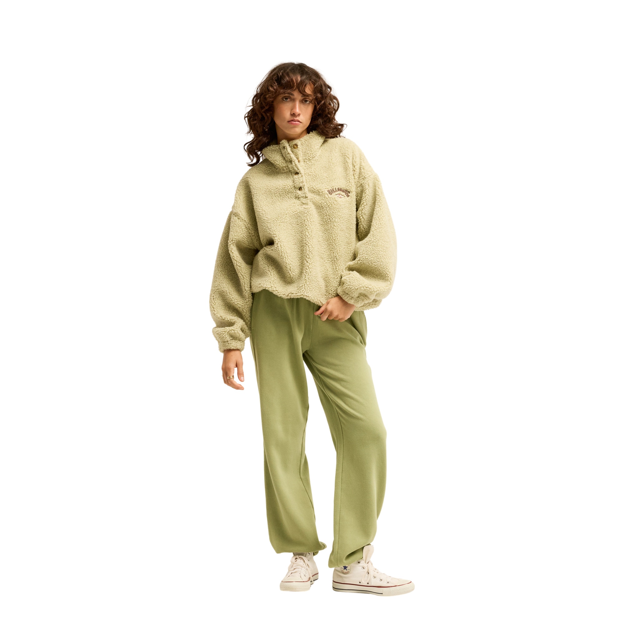 Imagen 2 de Sudadera de mujer Run The Road Billabong - Beige Beige