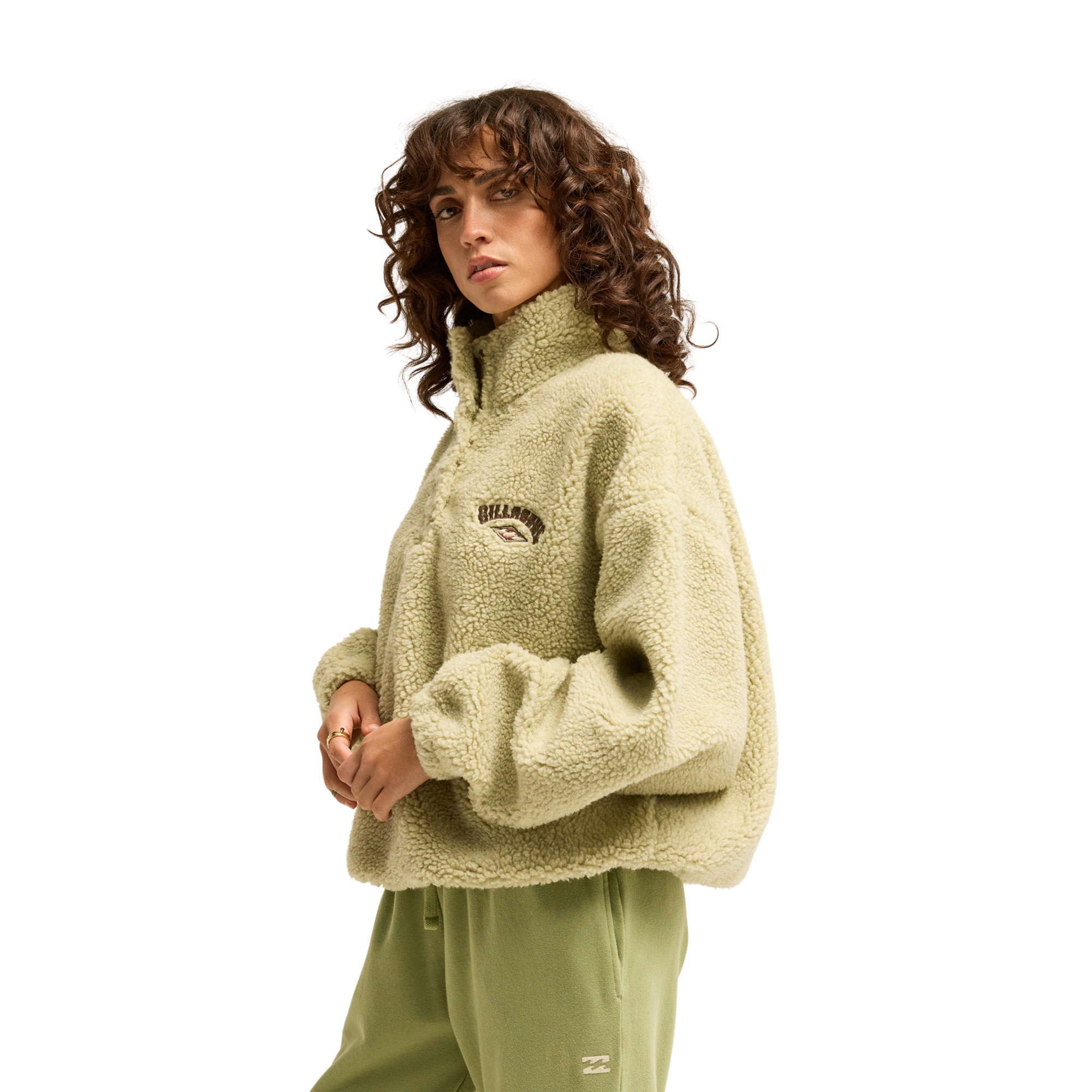 Imagen 4 de Sudadera de mujer Run The Road Billabong - Beige Beige