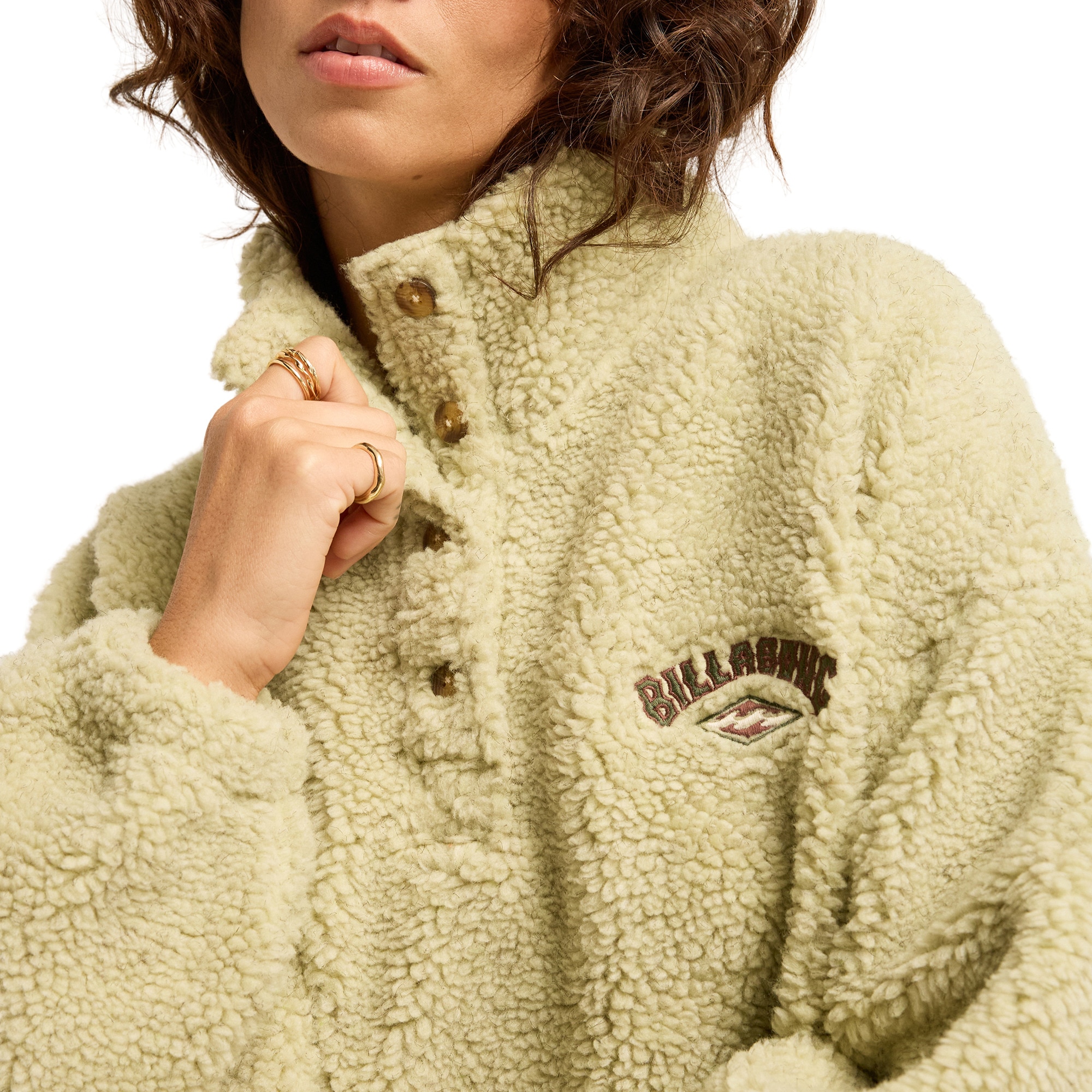 Imagen 5 de Sudadera de mujer Run The Road Billabong - Beige Beige