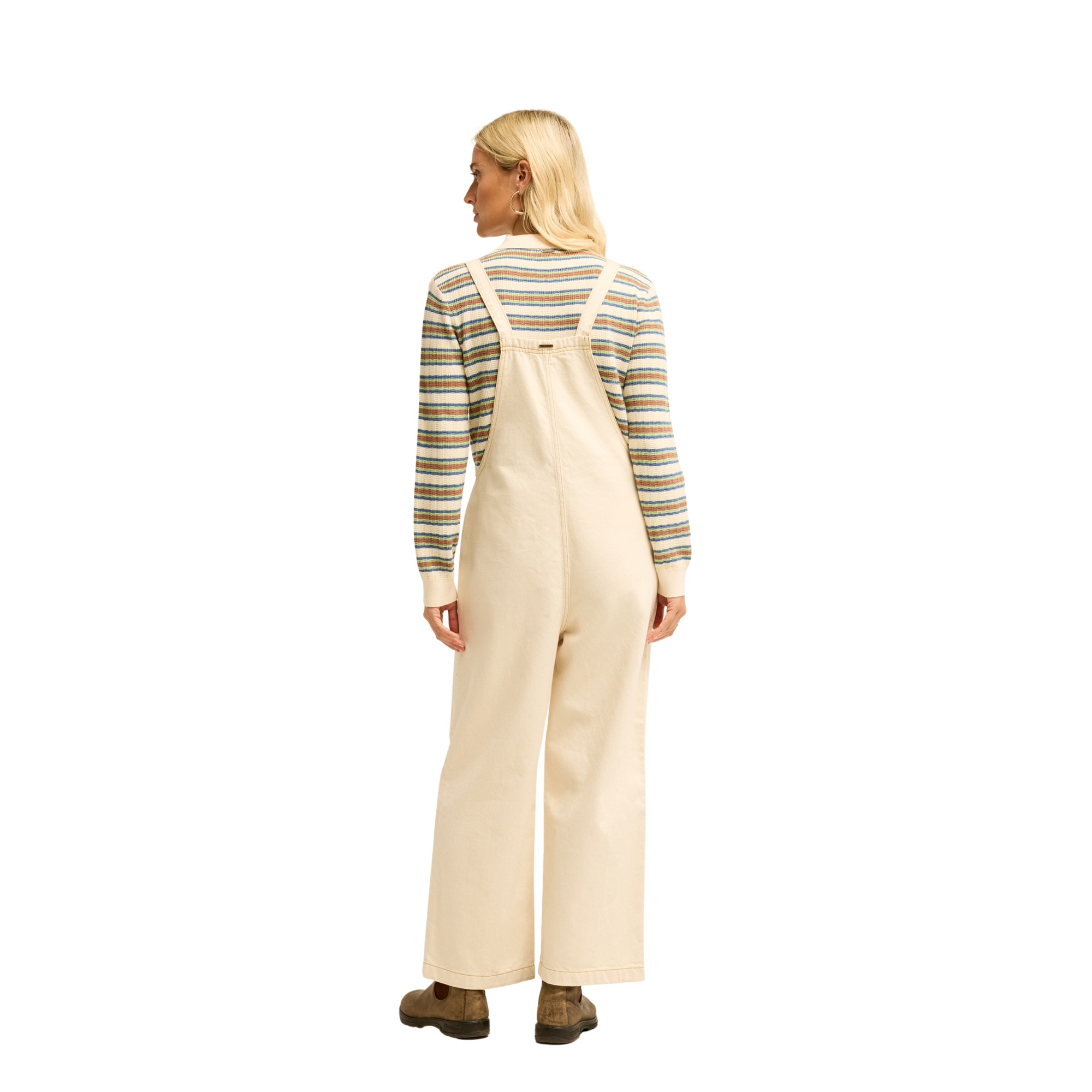 Imagen 5 de Pantalón de peto vaquero de mujer Pacific Billabong - Blanco Blanco