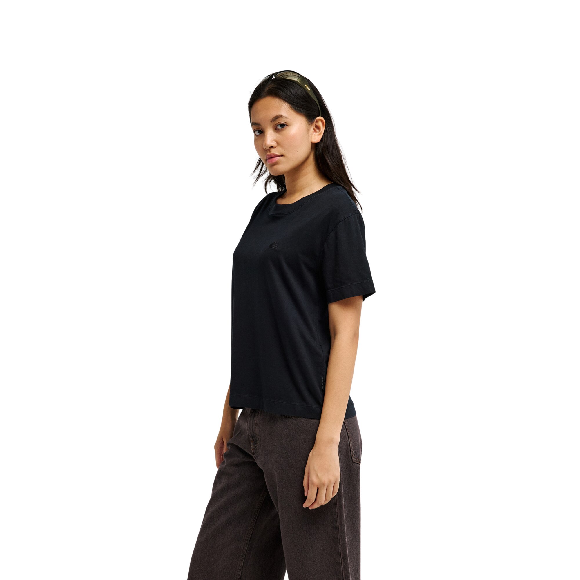 Camiseta de mujer Essential Quiksilver - Negro Negro-3