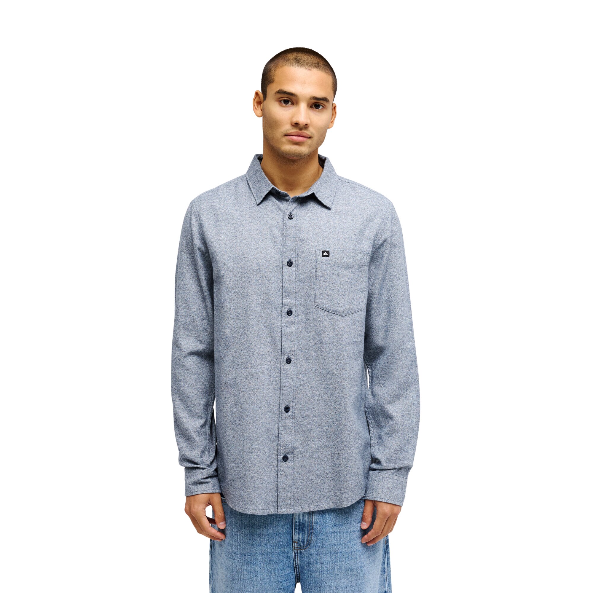 Camisa de hombre Motherfly Heather Quiksilver - Azul marino Azul marino-1