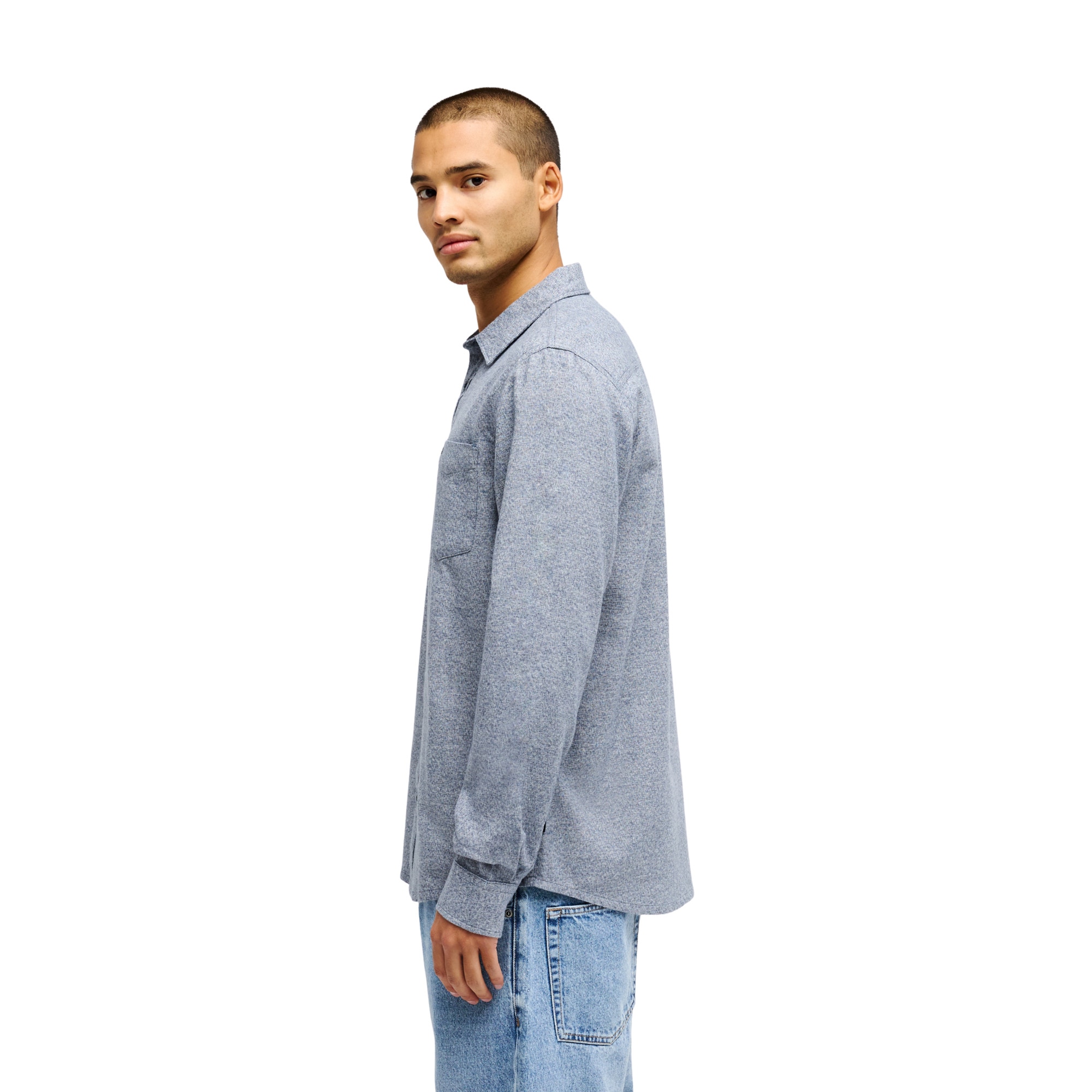 Camisa de hombre Motherfly Heather Quiksilver - Azul marino Azul marino-3
