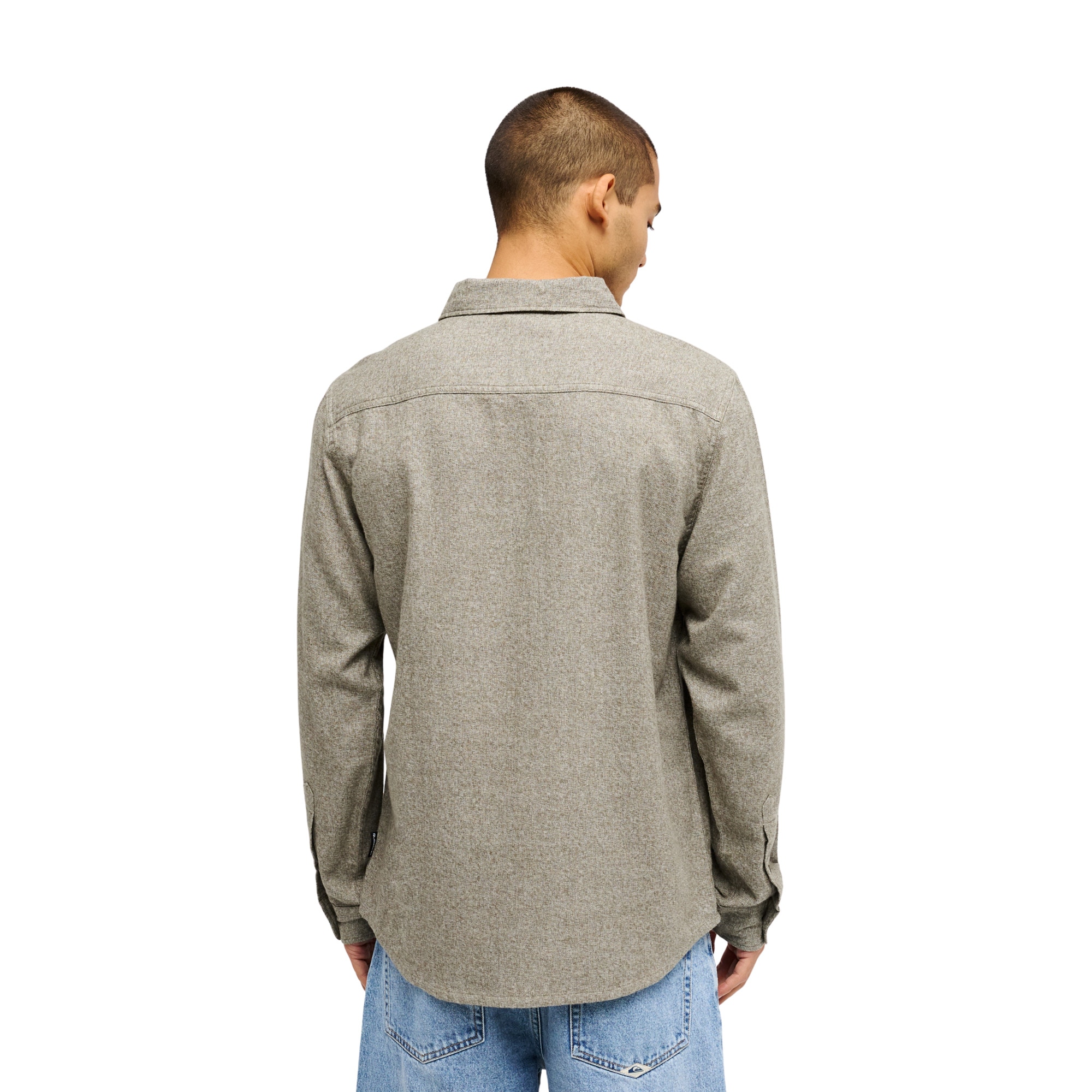 Camisa de hombre Motherfly Heather Quiksilver - Marrón Marrón-2