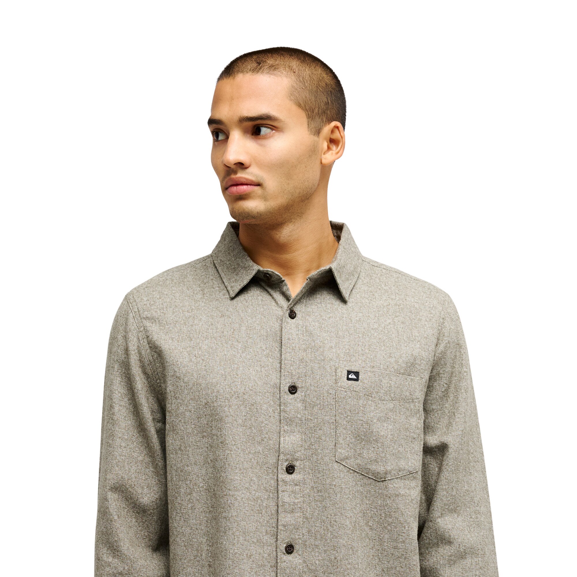 Camisa de hombre Motherfly Heather Quiksilver - Marrón Marrón-4
