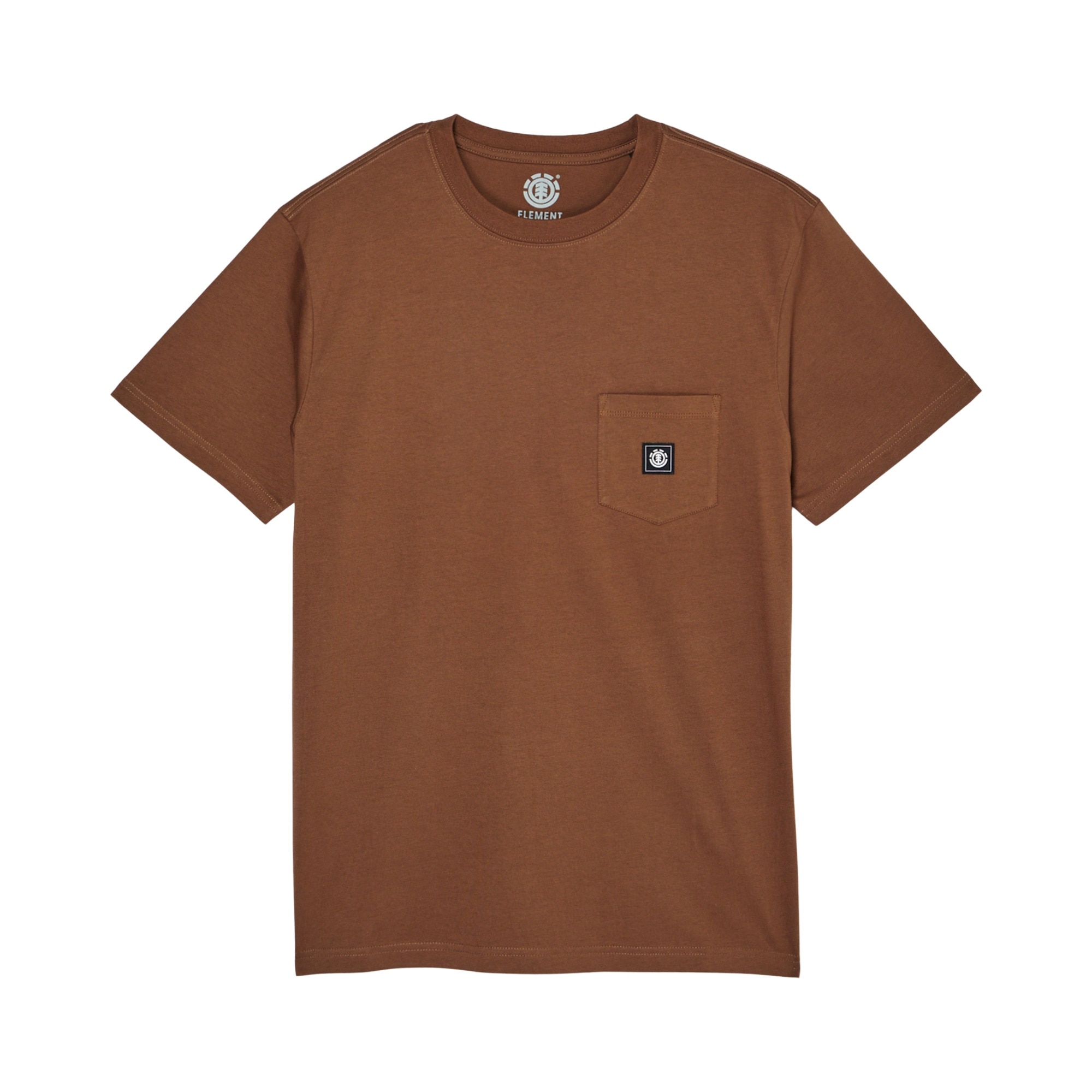 Camiseta de hombre Icon Label Pocket Element - Marrón Marrón-4