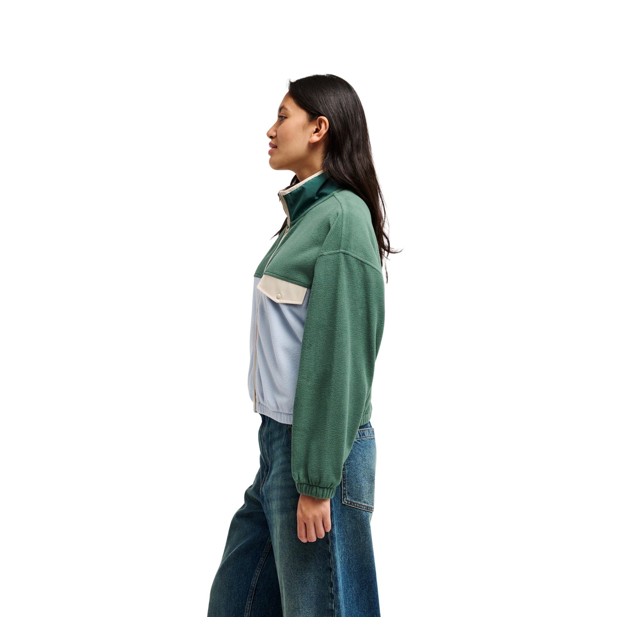Forro polar de mujer Kedai Quiksilver - Verde Verde-2