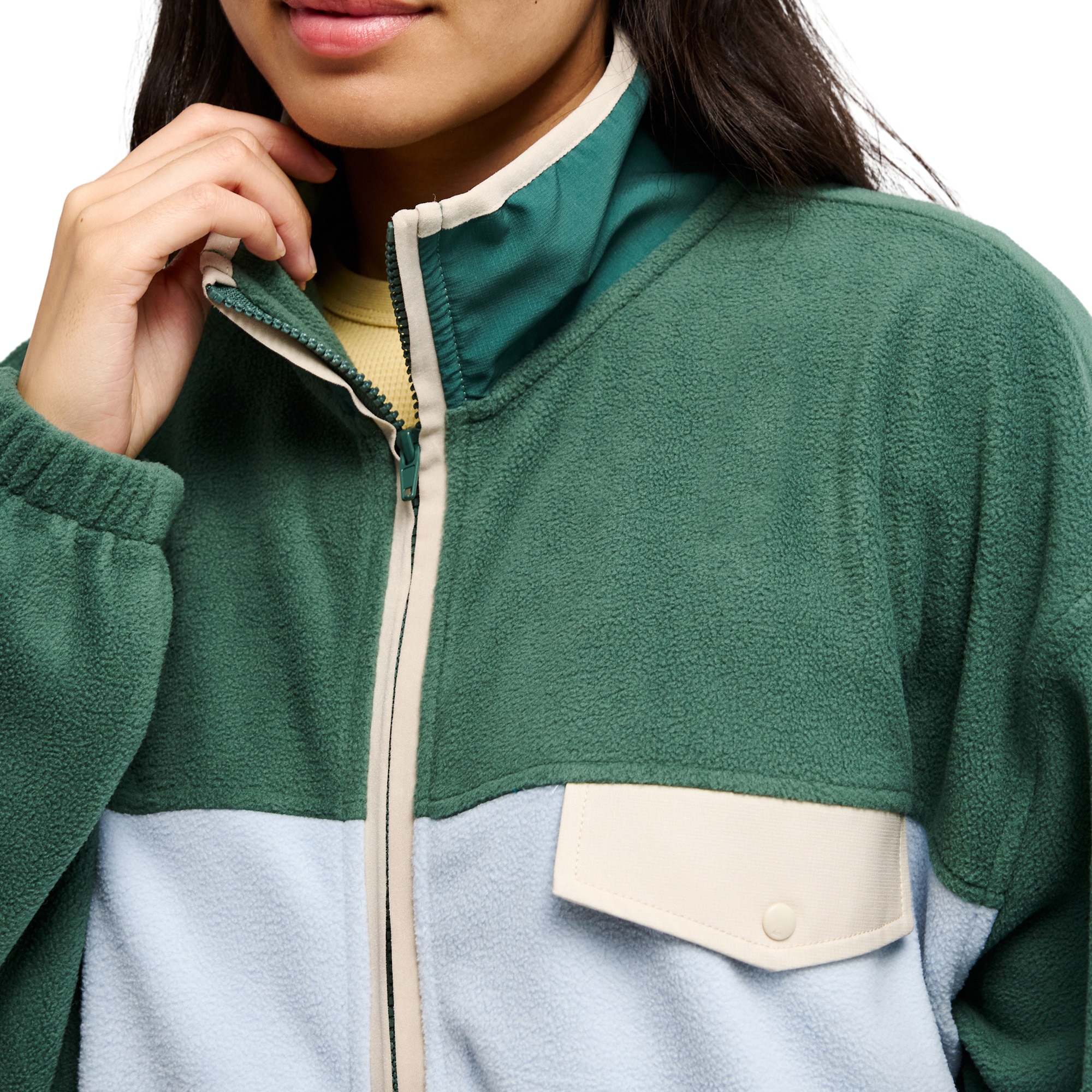 Forro polar de mujer Kedai Quiksilver - Verde Verde-3