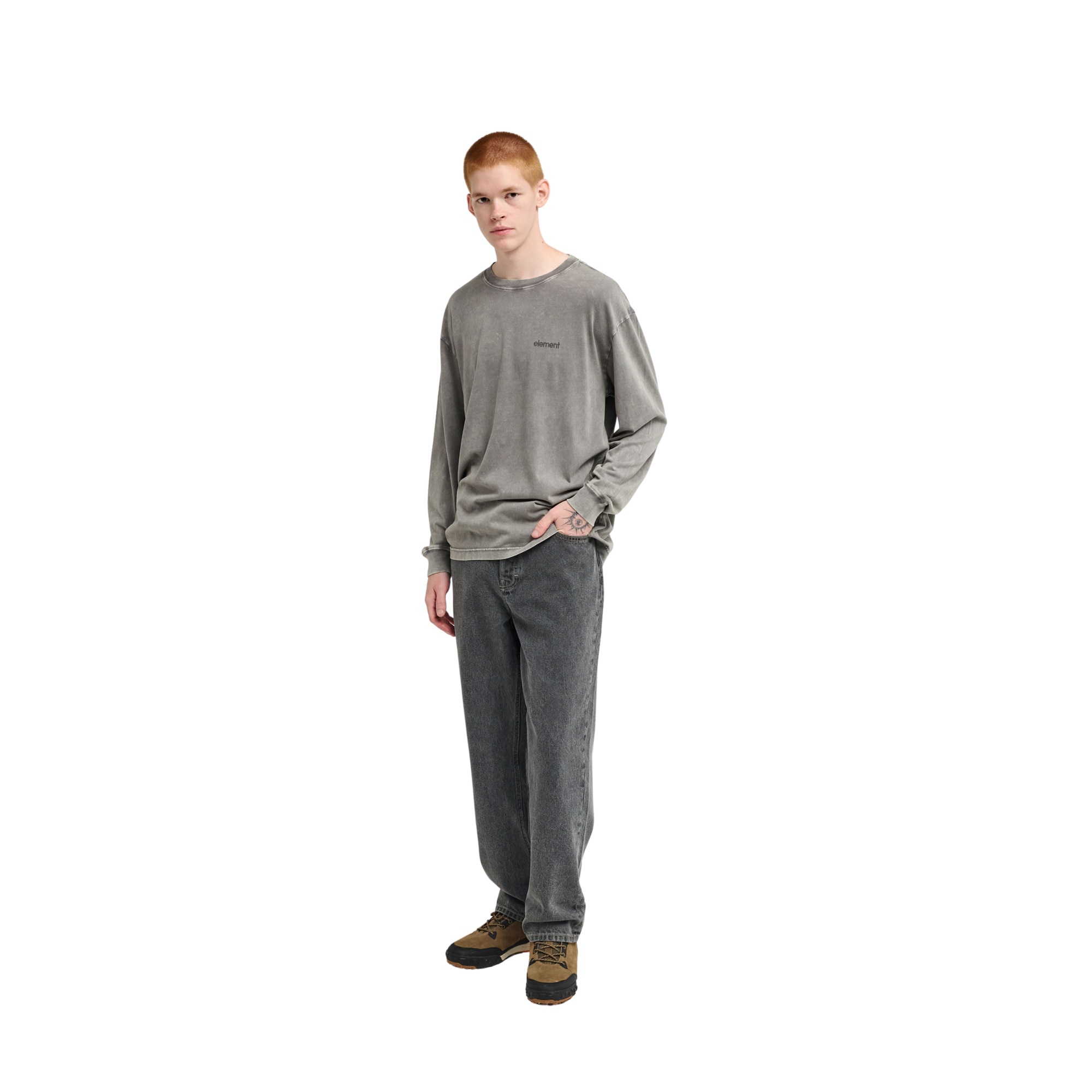 Camiseta de hombre Lowcase Pigment Element - Negro Negro-4