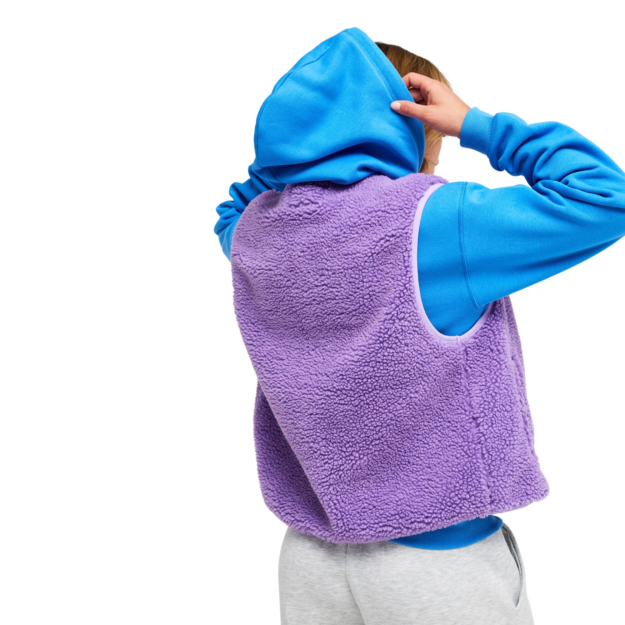 Chaleco polar sherpa de mujer Iconic Town Roxy - Morado Morado-2
