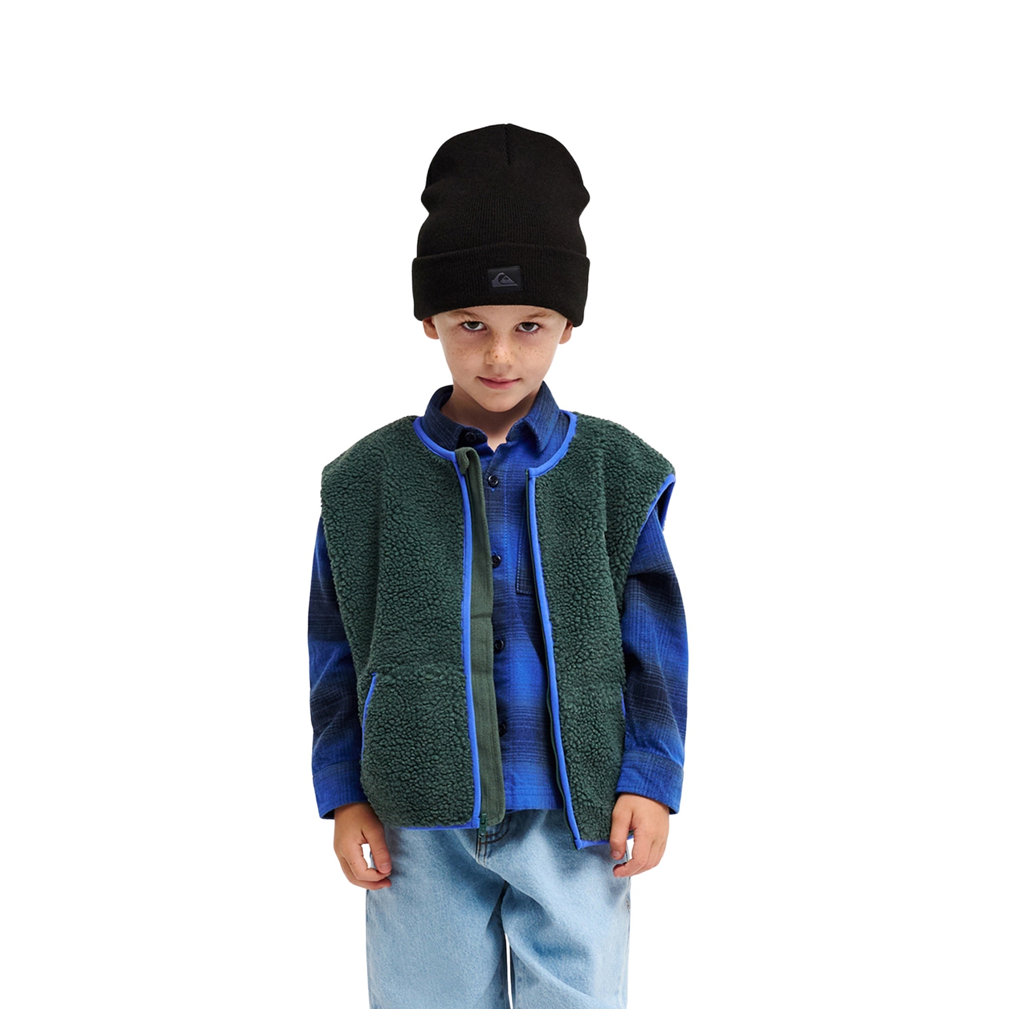 Quiksilver - Chaleco con cremallera de niños Kickflip Sleeveless Quiksilver.