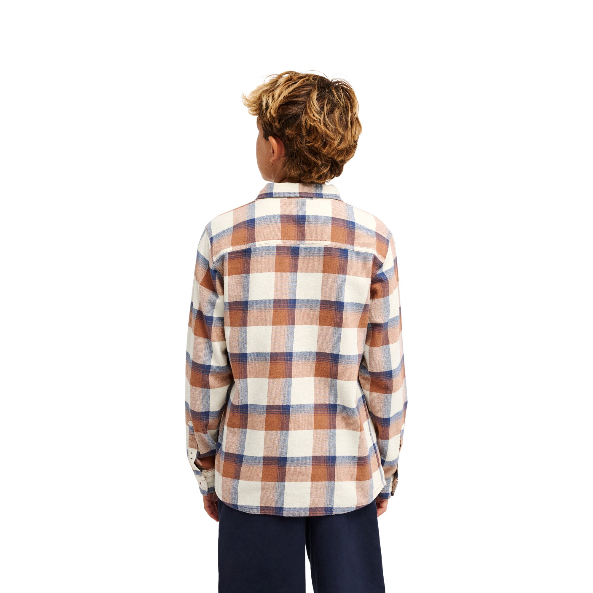 Camisa de niños Motherfly Plaid Quiksilver - Marrón Marrón-2
