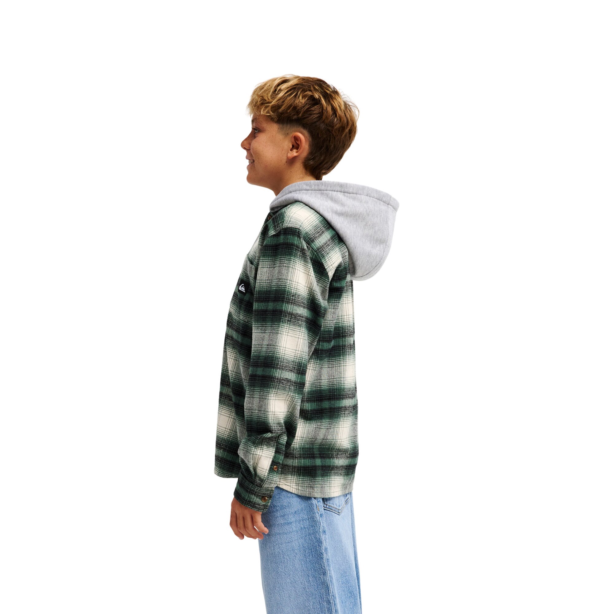 Camisa de niños Timetable Quiksilver - Verde Verde-3
