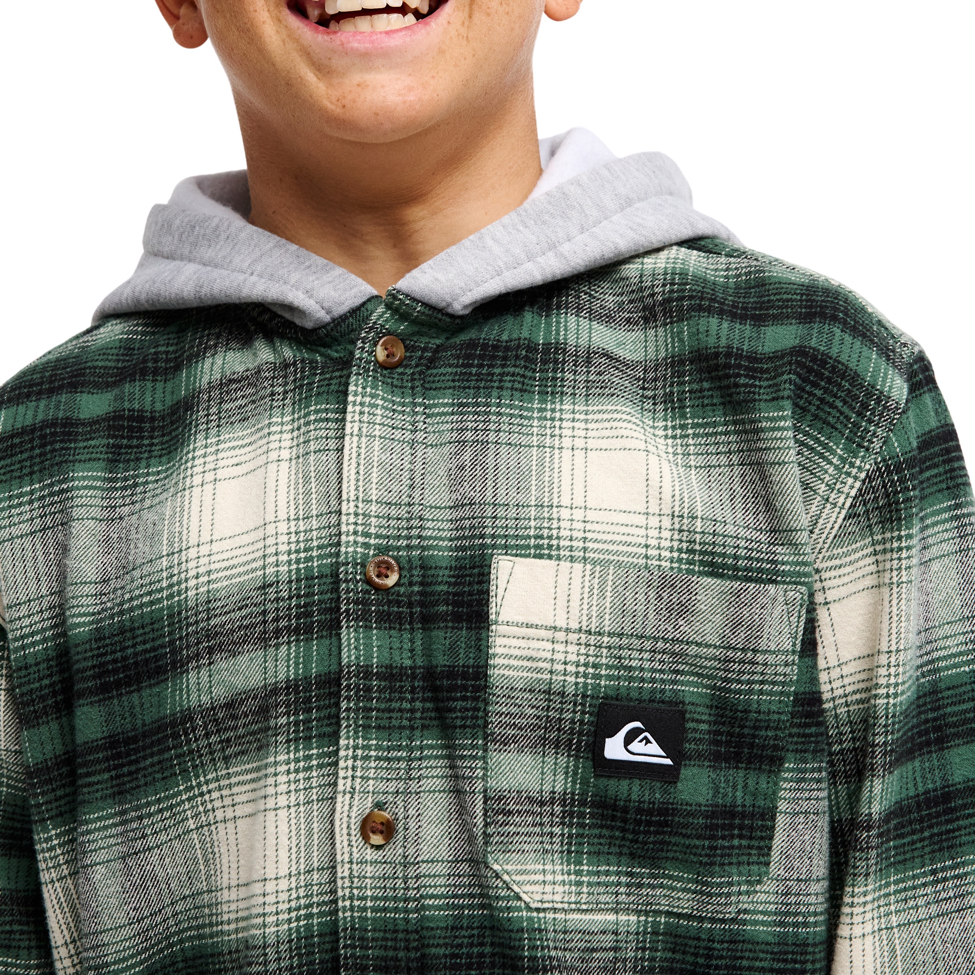 Camisa de niños Timetable Quiksilver - Verde Verde-4