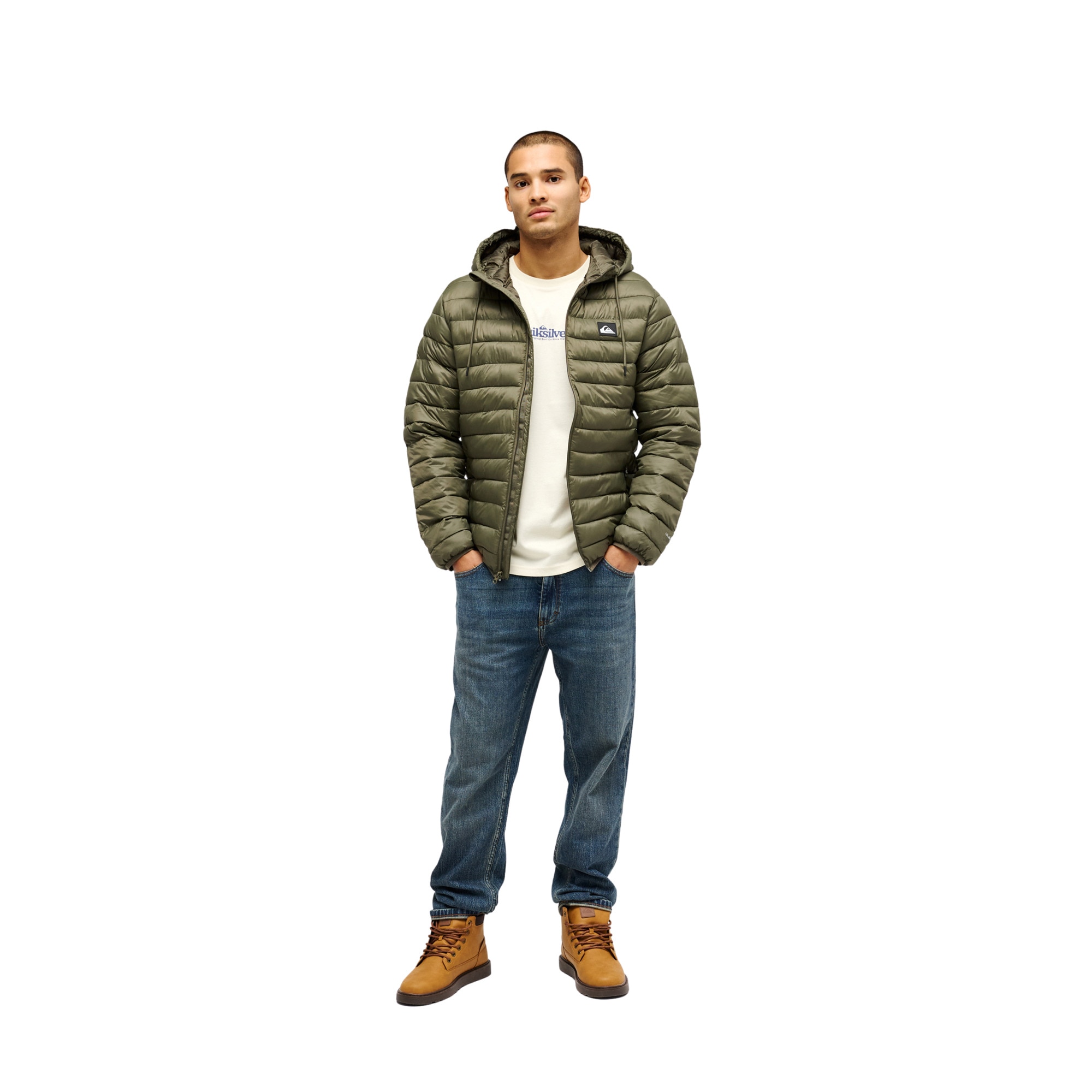 Chaqueta de hombre Scaly Hood Quiksilver - Verde Verde-5