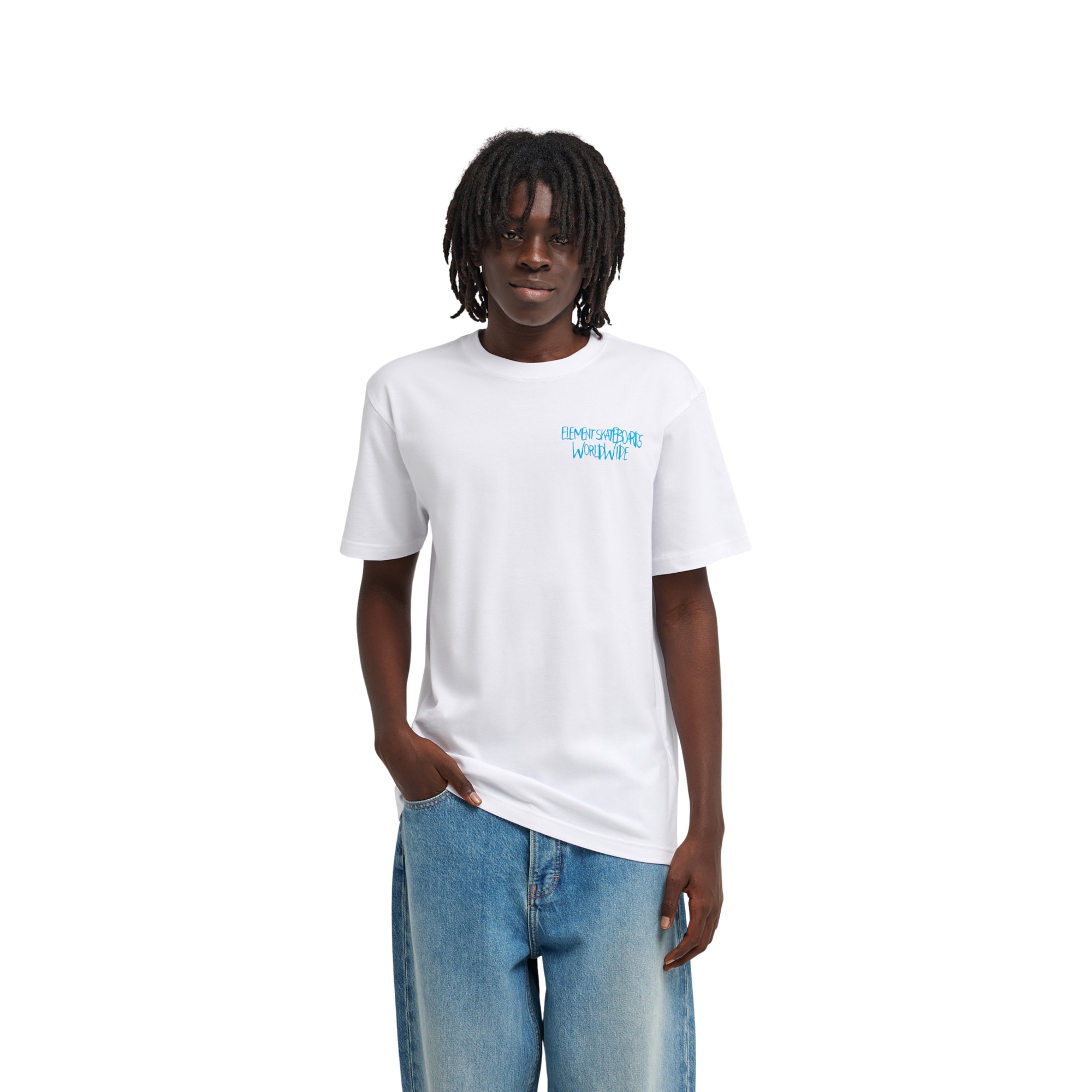 Camiseta de hombre Couching Element - Blanco Blanco-1
