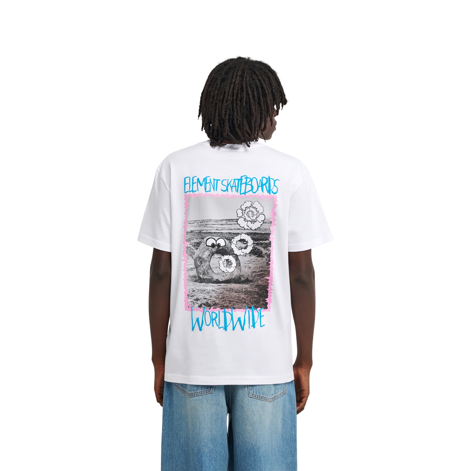 Camiseta de hombre Couching Element - Blanco Blanco-2