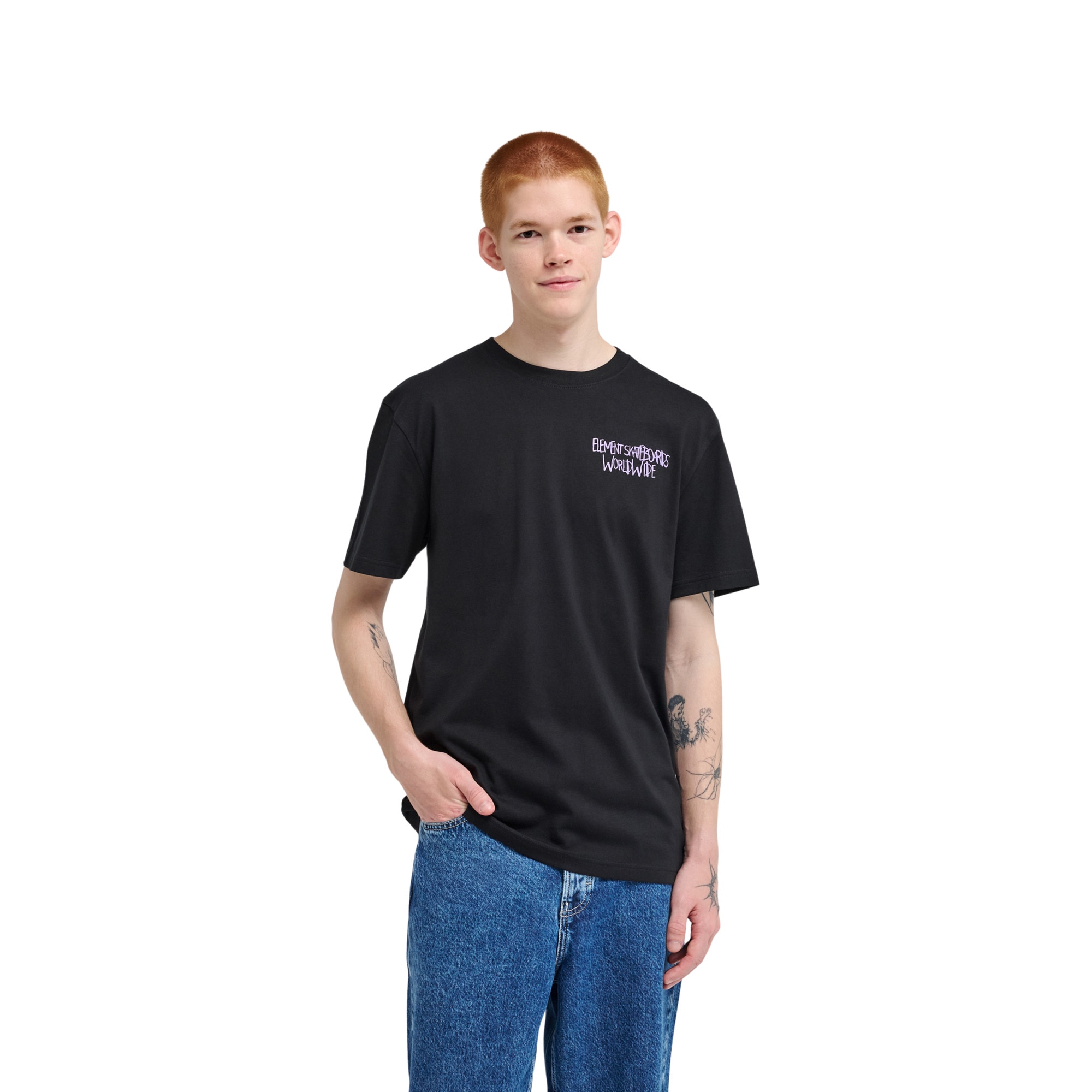 Camiseta de hombre Couching Element - Negro Negro-1