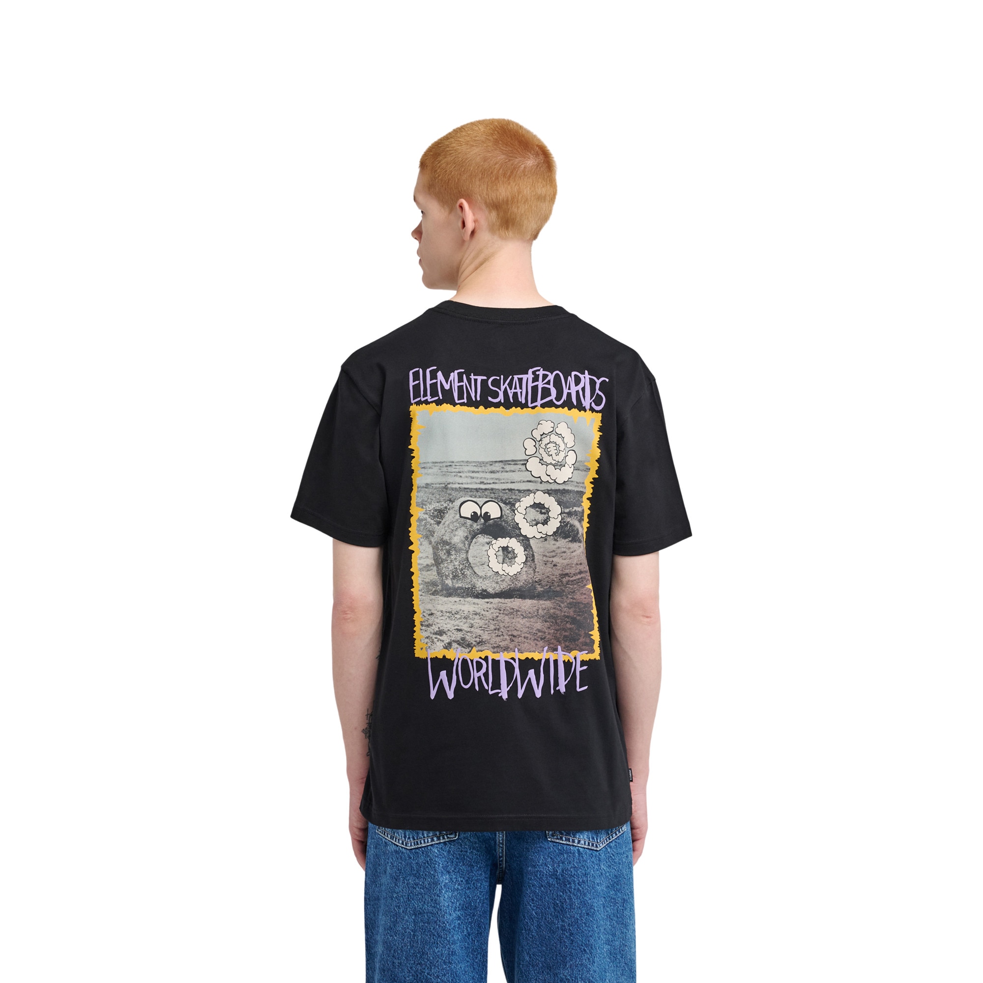 Camiseta de hombre Couching Element - Negro Negro-2