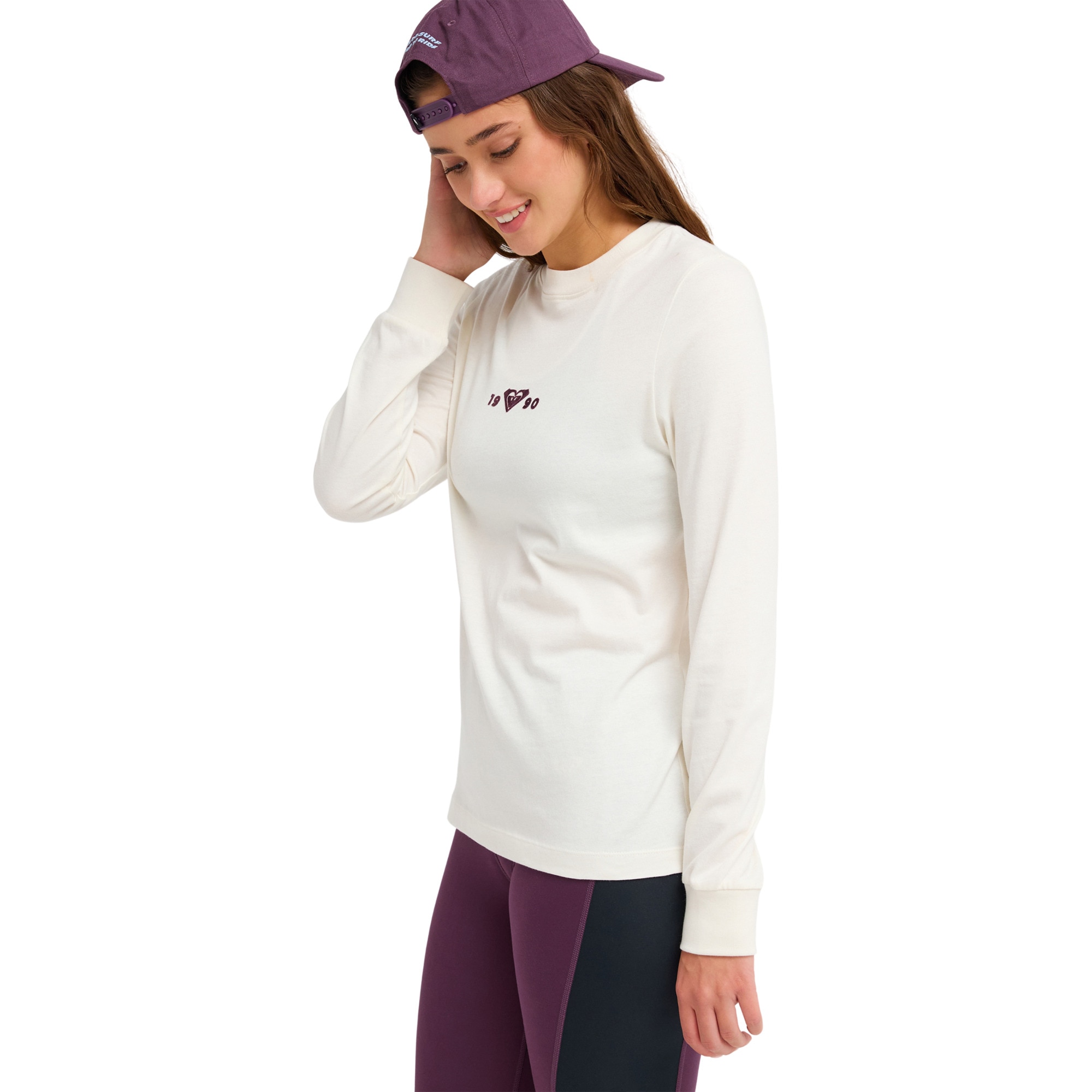 Imagen 3 de Camisetas de mujer Ess Energy Elevated Roxy - Blanco Blanco