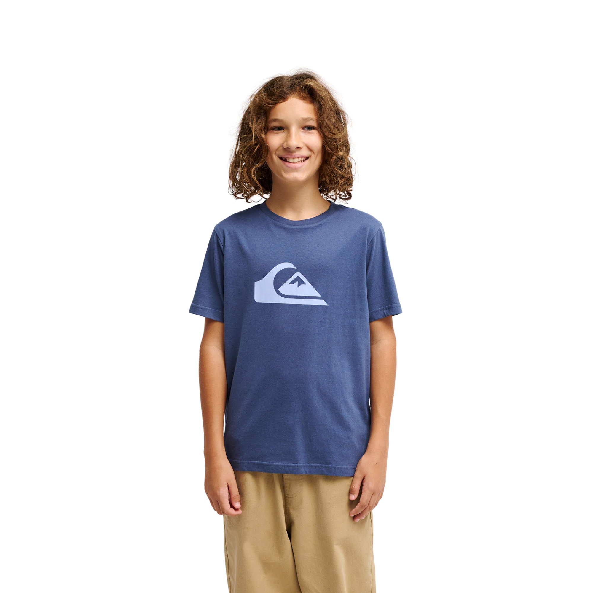 Camiseta de niños Ev Comp Logo Quiksilver - Azul Azul-1