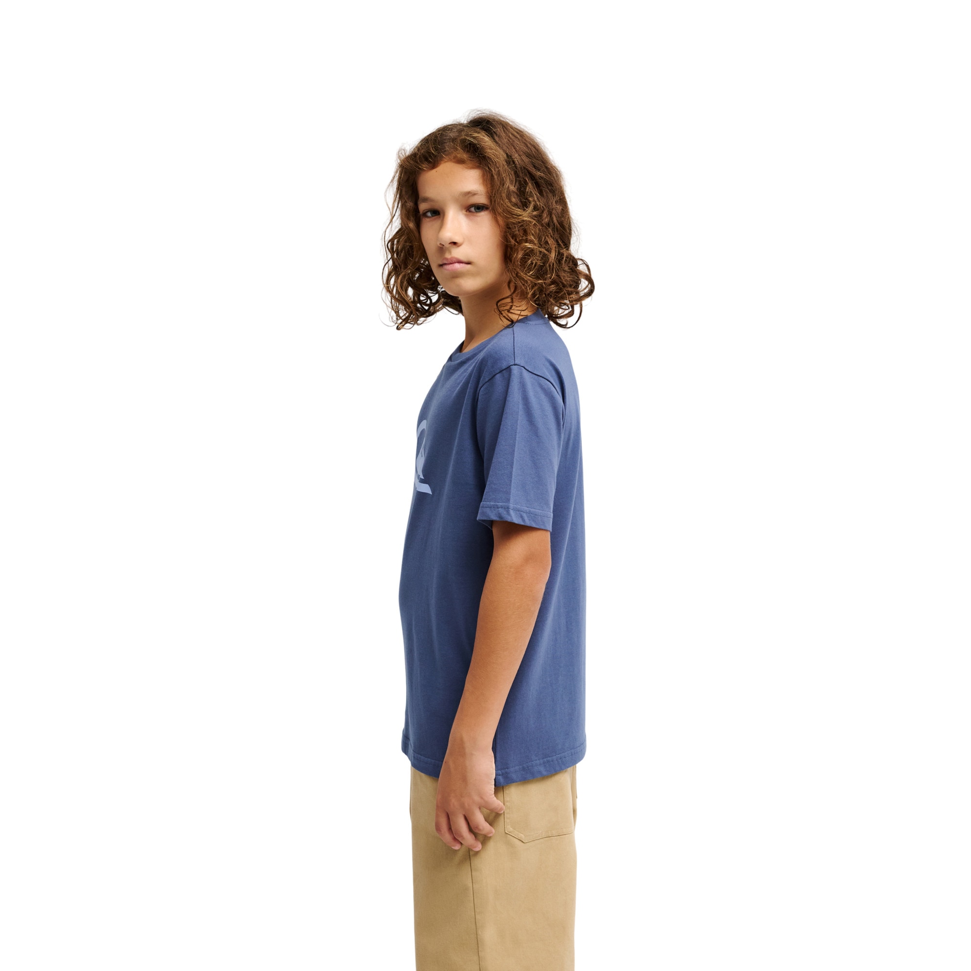 Camiseta de niños Ev Comp Logo Quiksilver - Azul Azul-3