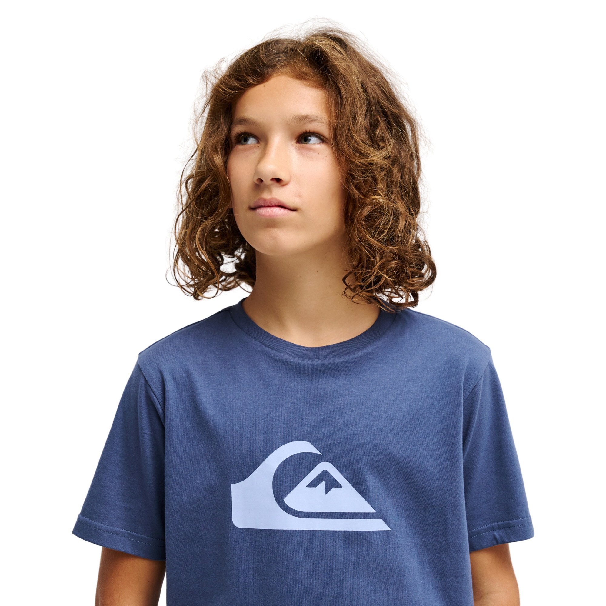 Camiseta de niños Ev Comp Logo Quiksilver - Azul Azul-4